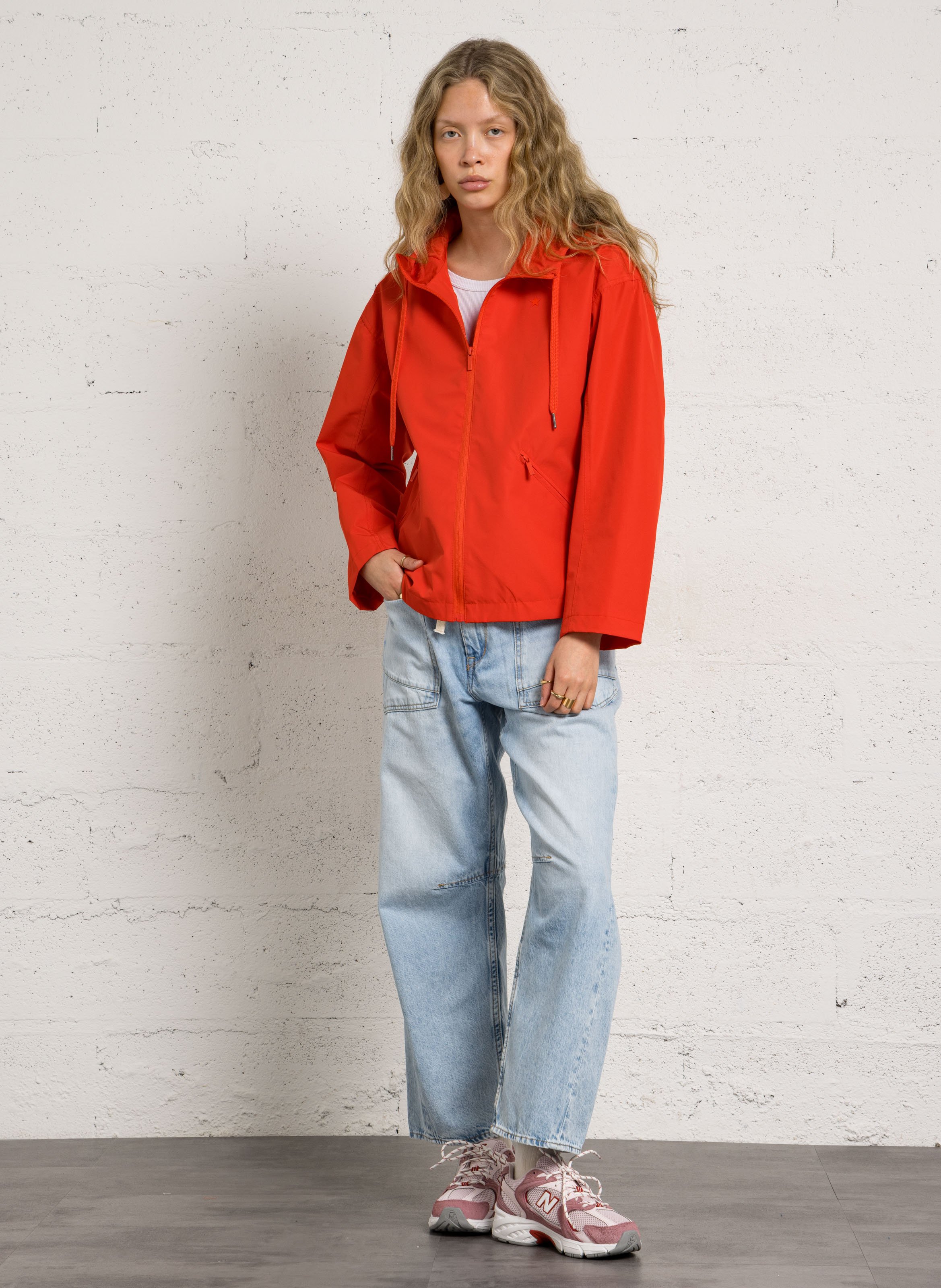 Kapuzenjacke mit Stehkragen SUD EXPRESS Rot