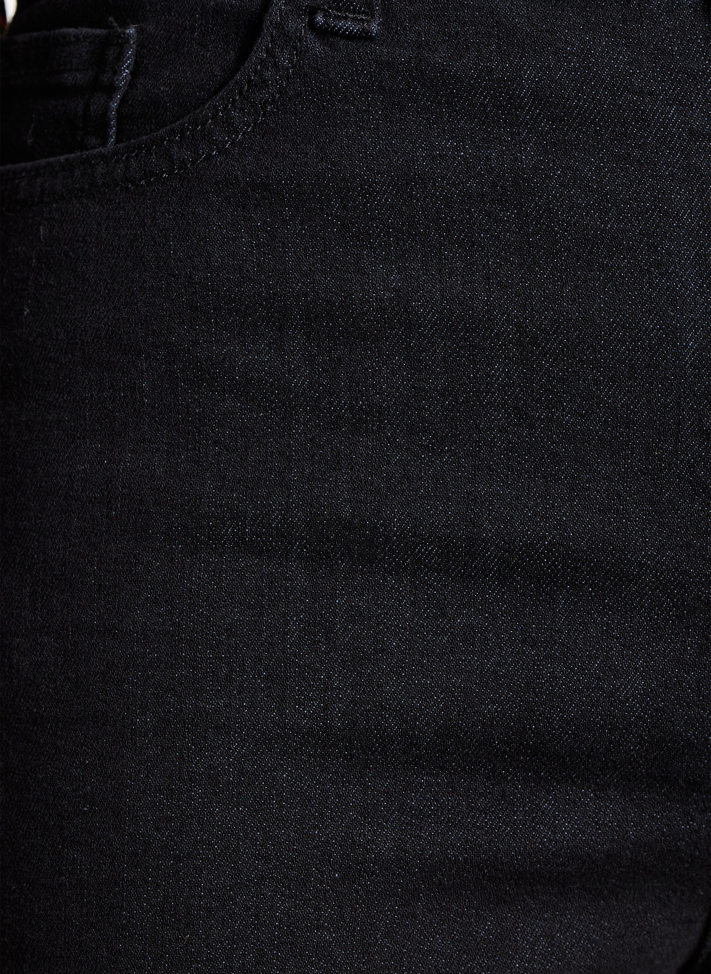 Jean large uni en coton bio LA FEE MARABOUTEE Noir