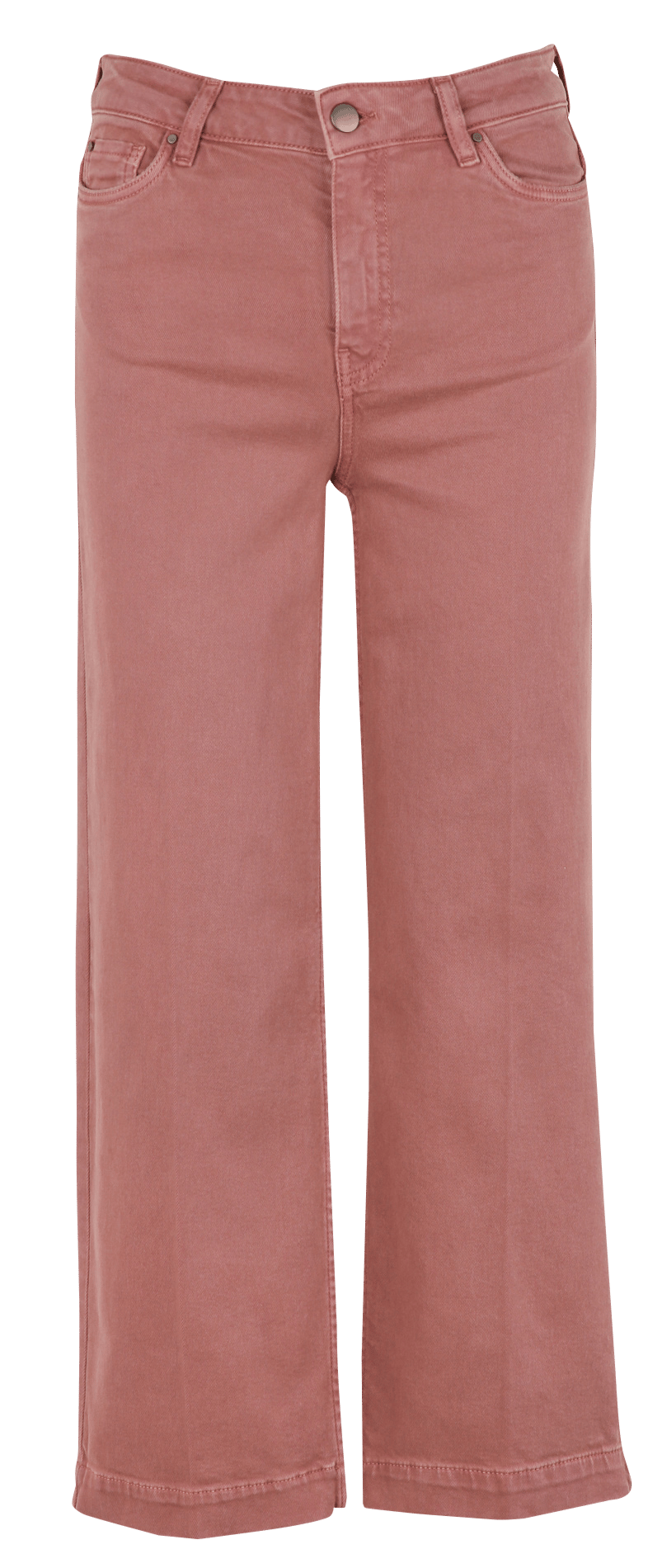 Jean crop en coton mélangé MAISON 123 Rose