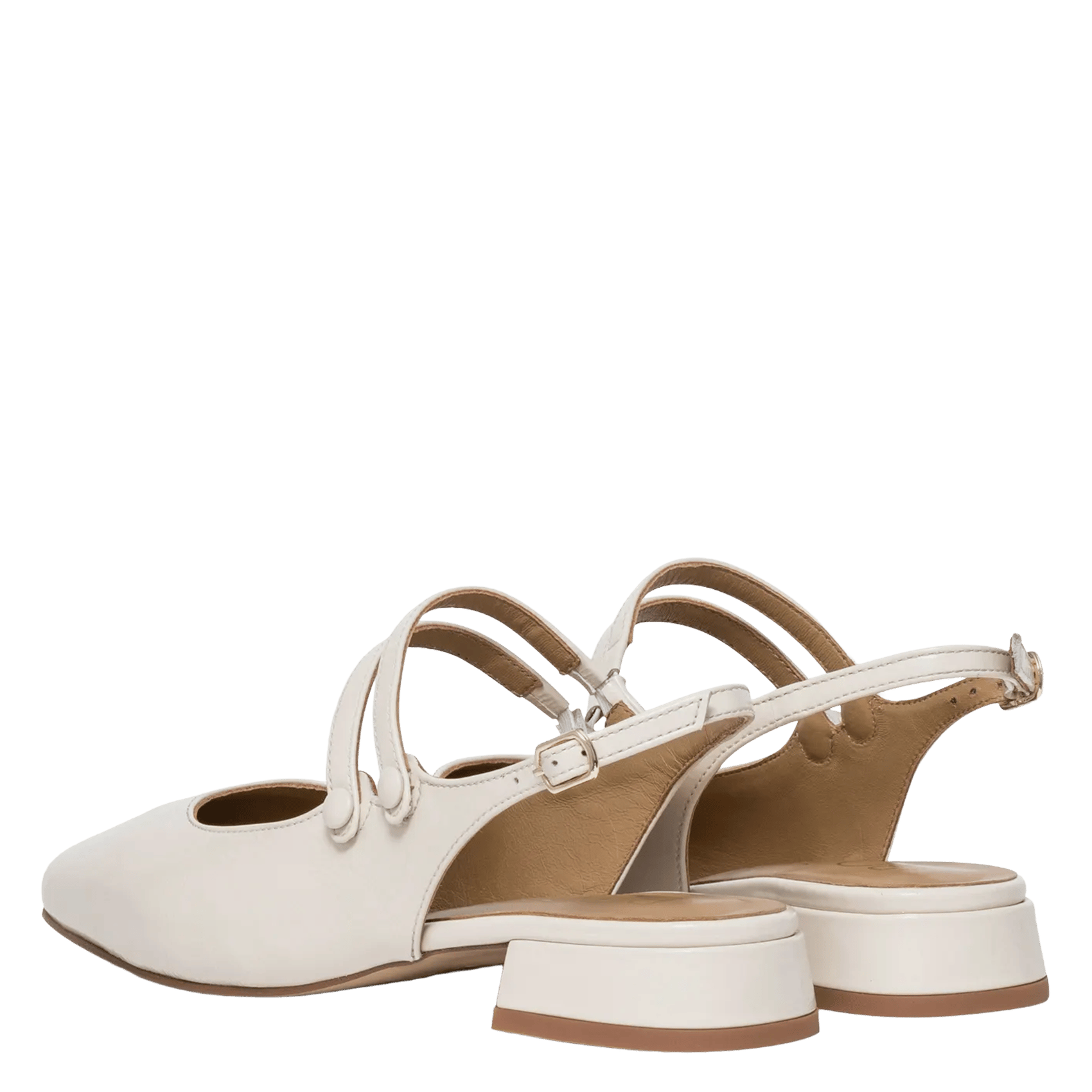 Ballerines en cuir BOCAGE Blanc