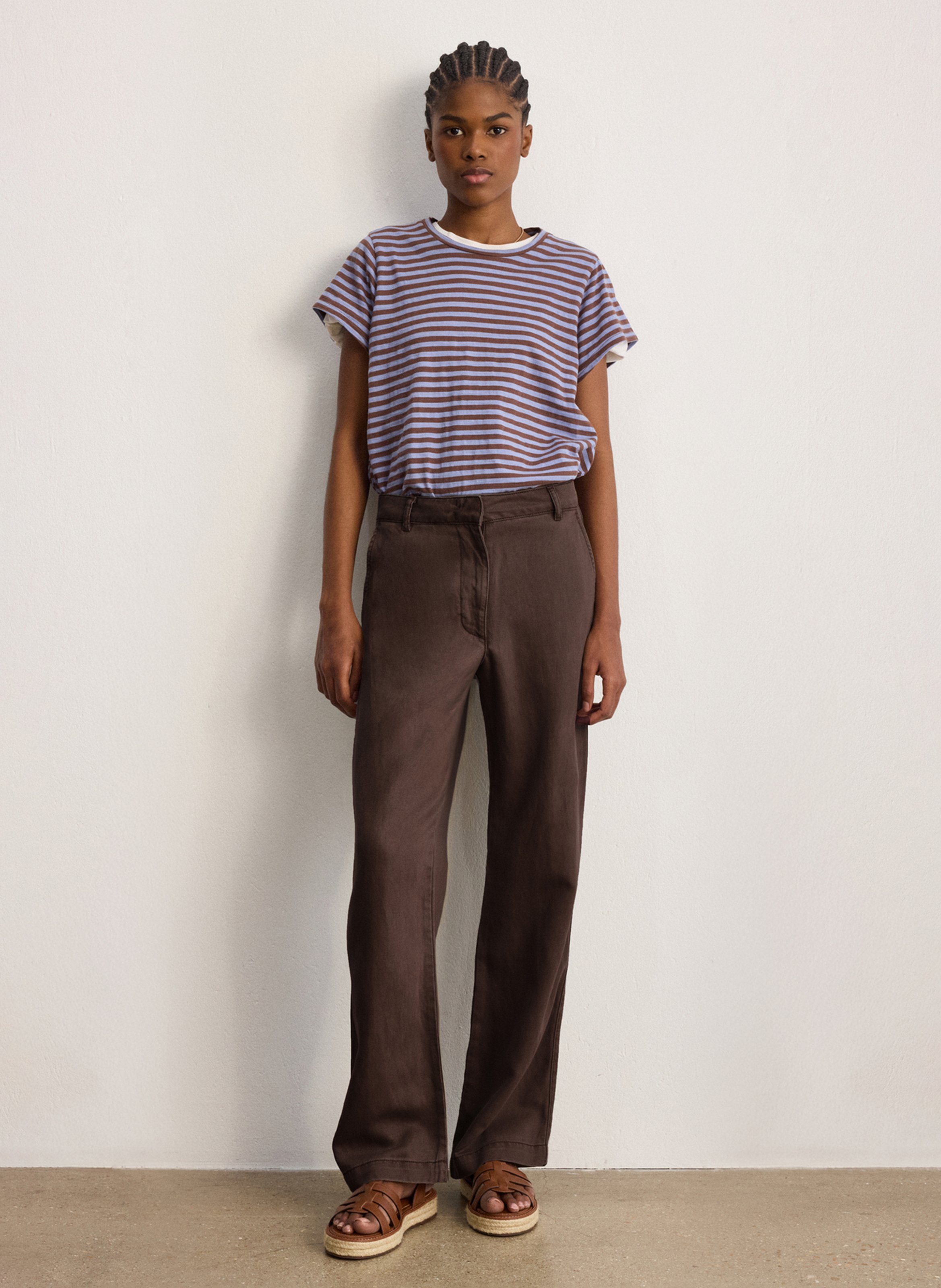 Gerade geschnittene Hose PABLO Braun