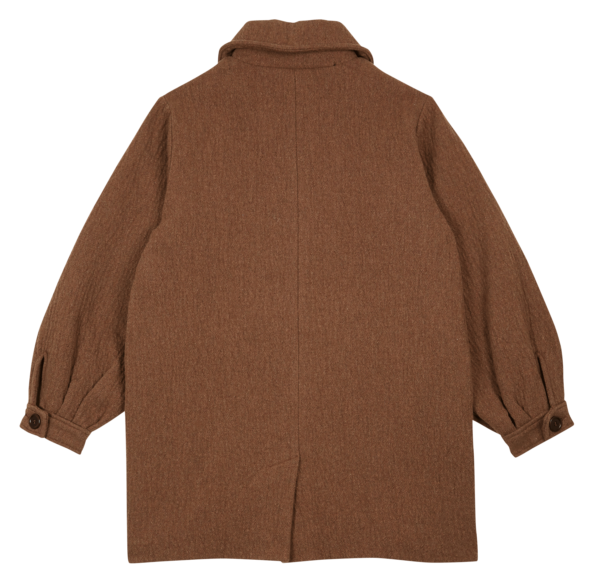 Manteau oversize en laine mélangée EMILE ET IDA Marron