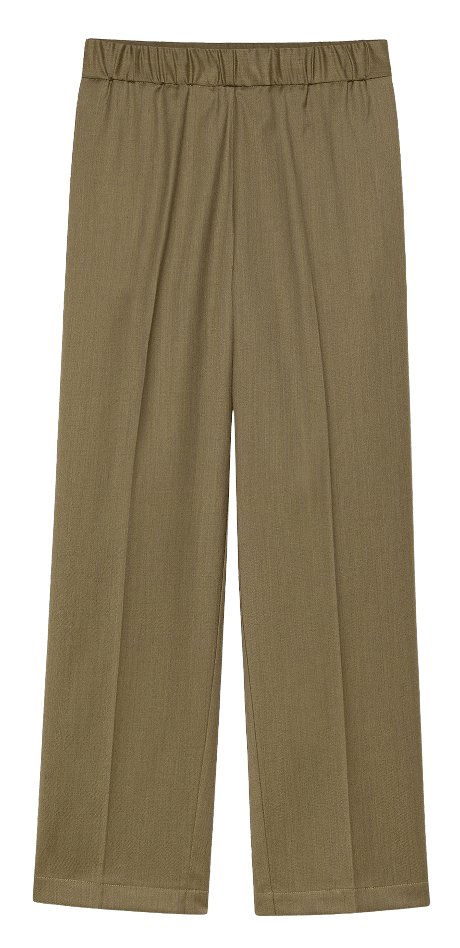 Gerade geschnittene Hose mit mittelhohem Bund POMANDERE Grun