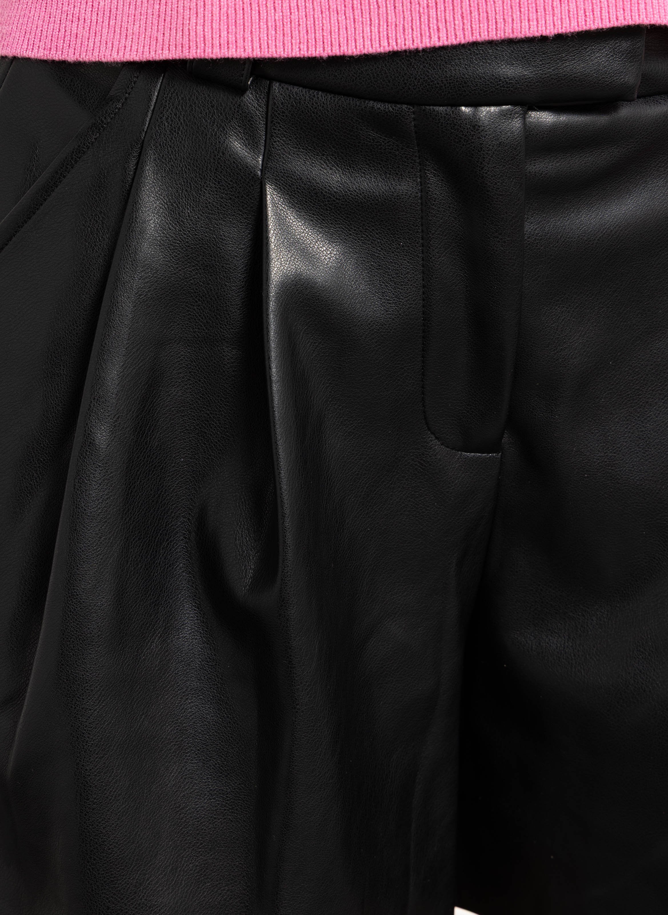 Short effet cuir | Noir SUNCOO Femme