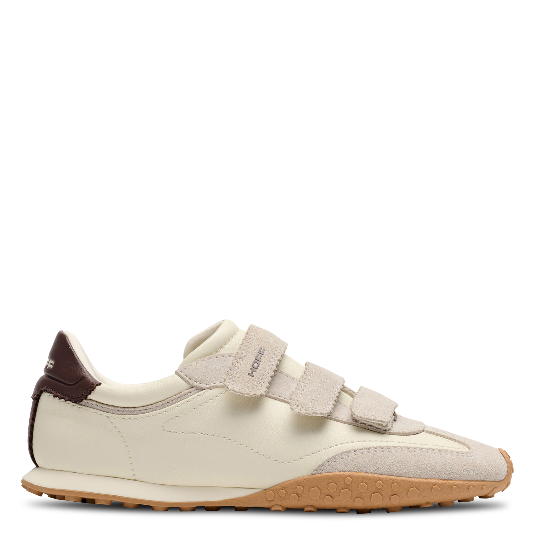 Niedrige Sneaker aus Leder-Mix HOFF Beige