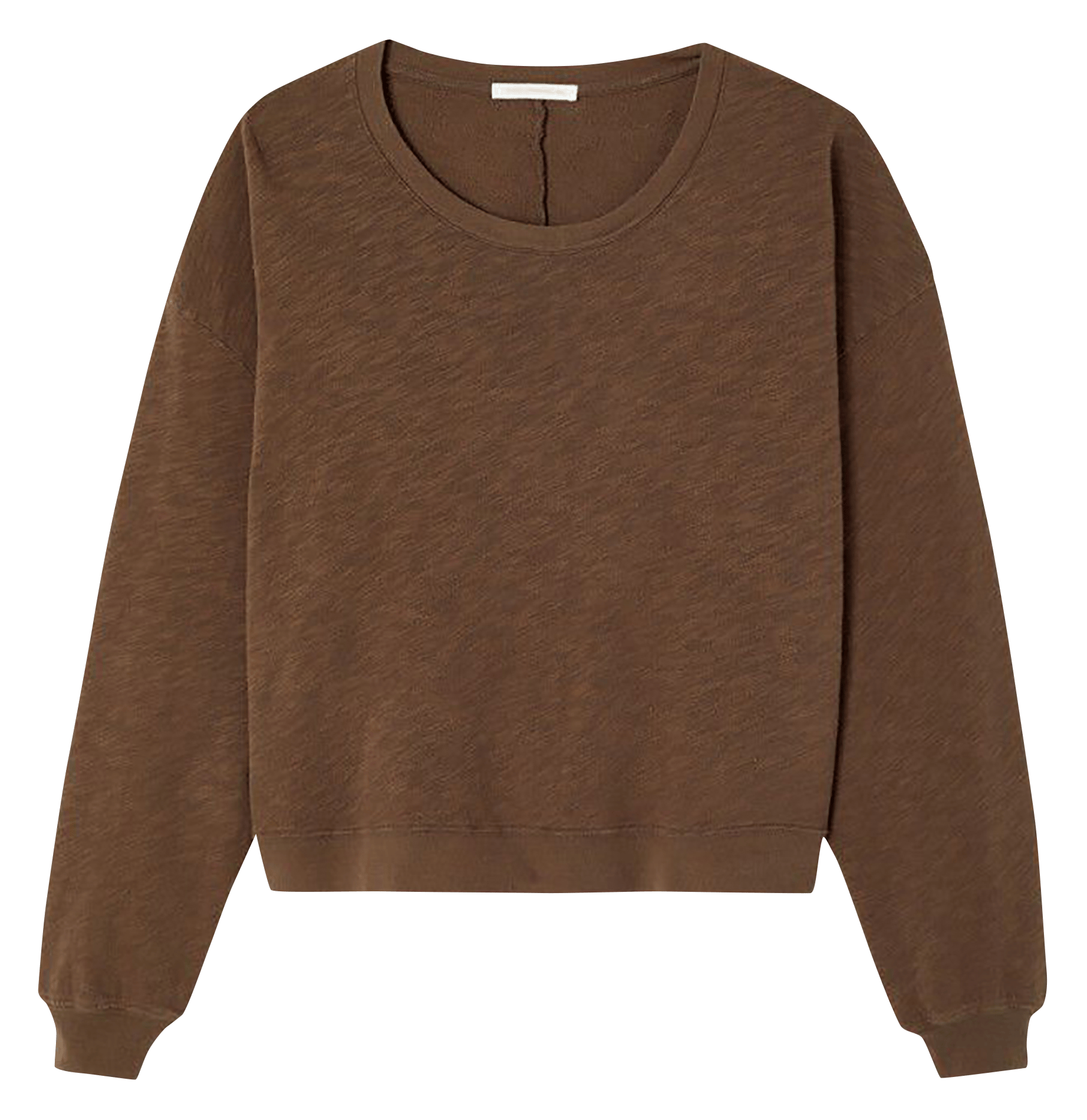 Tee-shirt droit col rond en coton AMERICAN VINTAGE