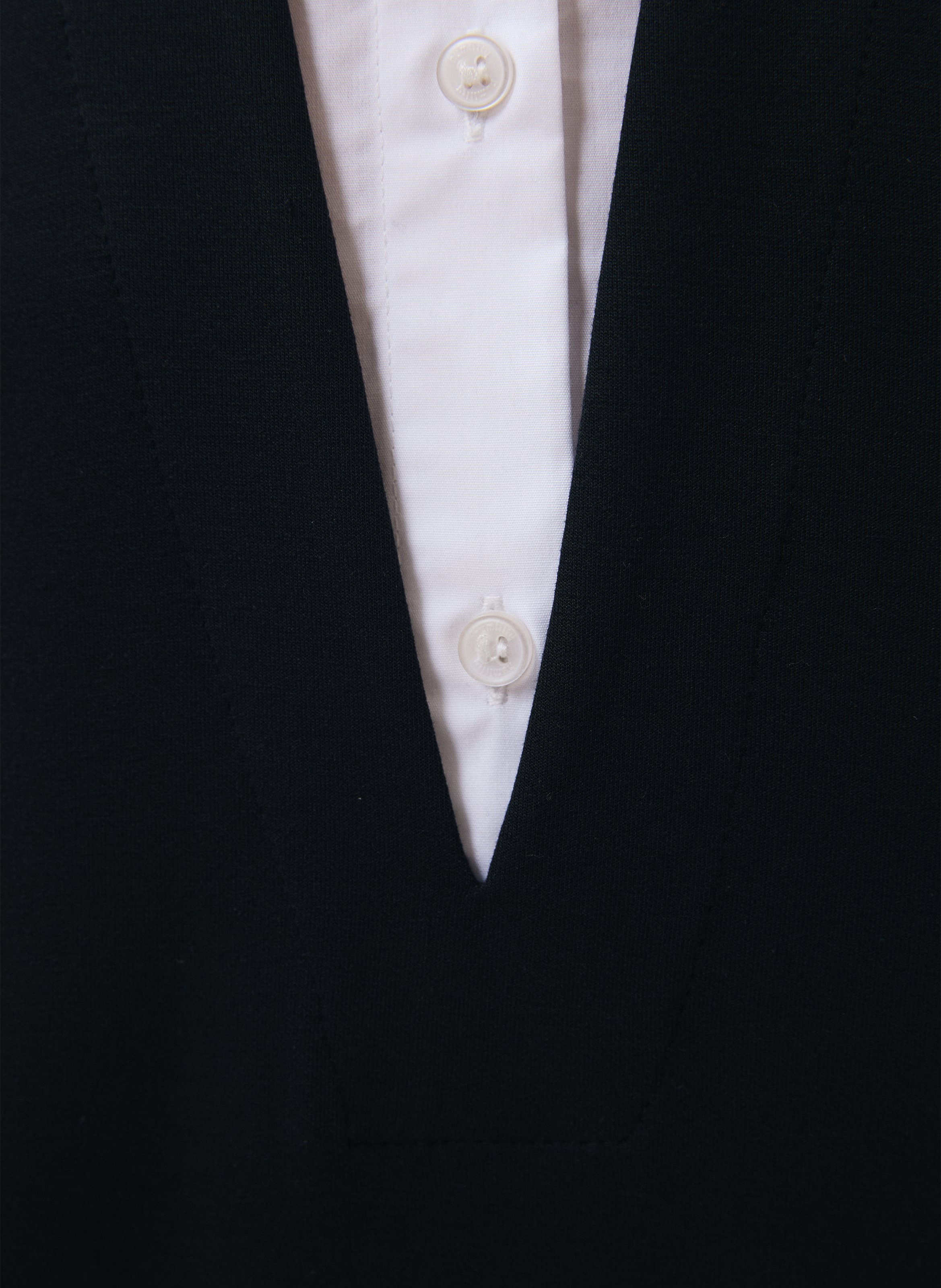 Two-in-one long-sleeved top HUMILITY Black