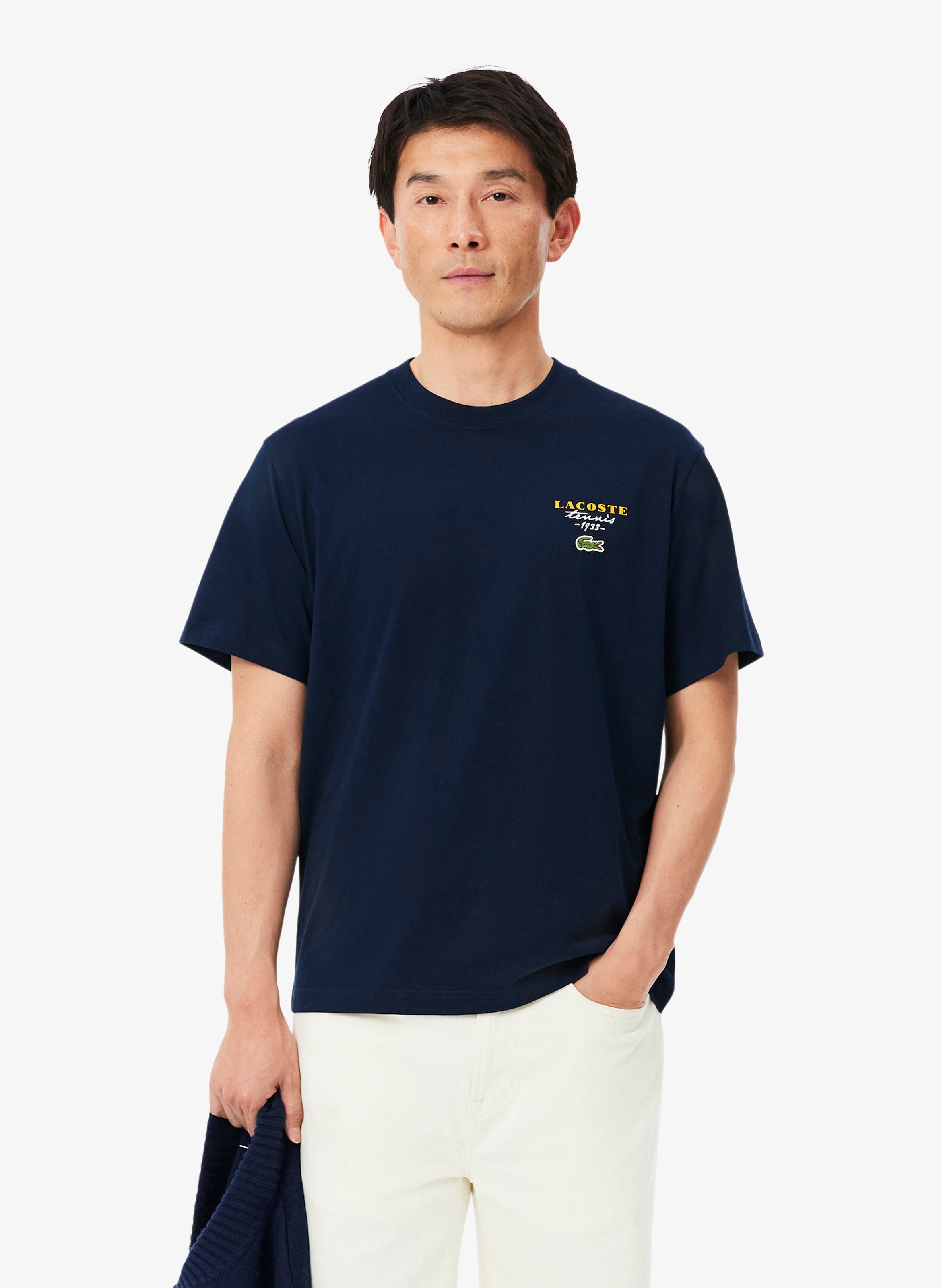 Bedrucktes Baumwoll-T-Shirt LACOSTE
