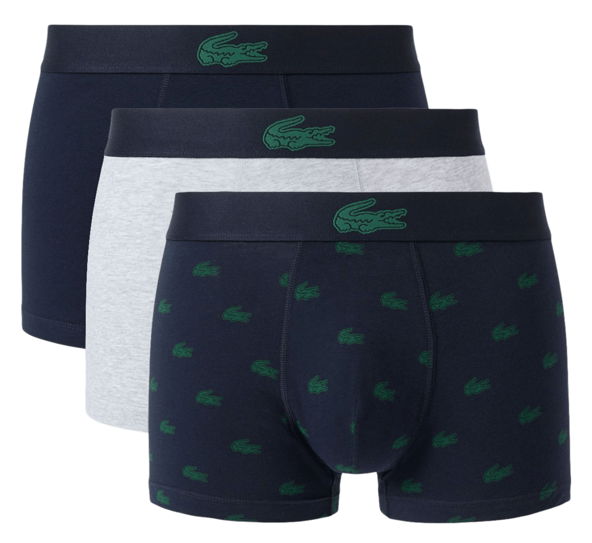 Set of 3 short boxer briefs in blended cotton LACOSTE Multicolored