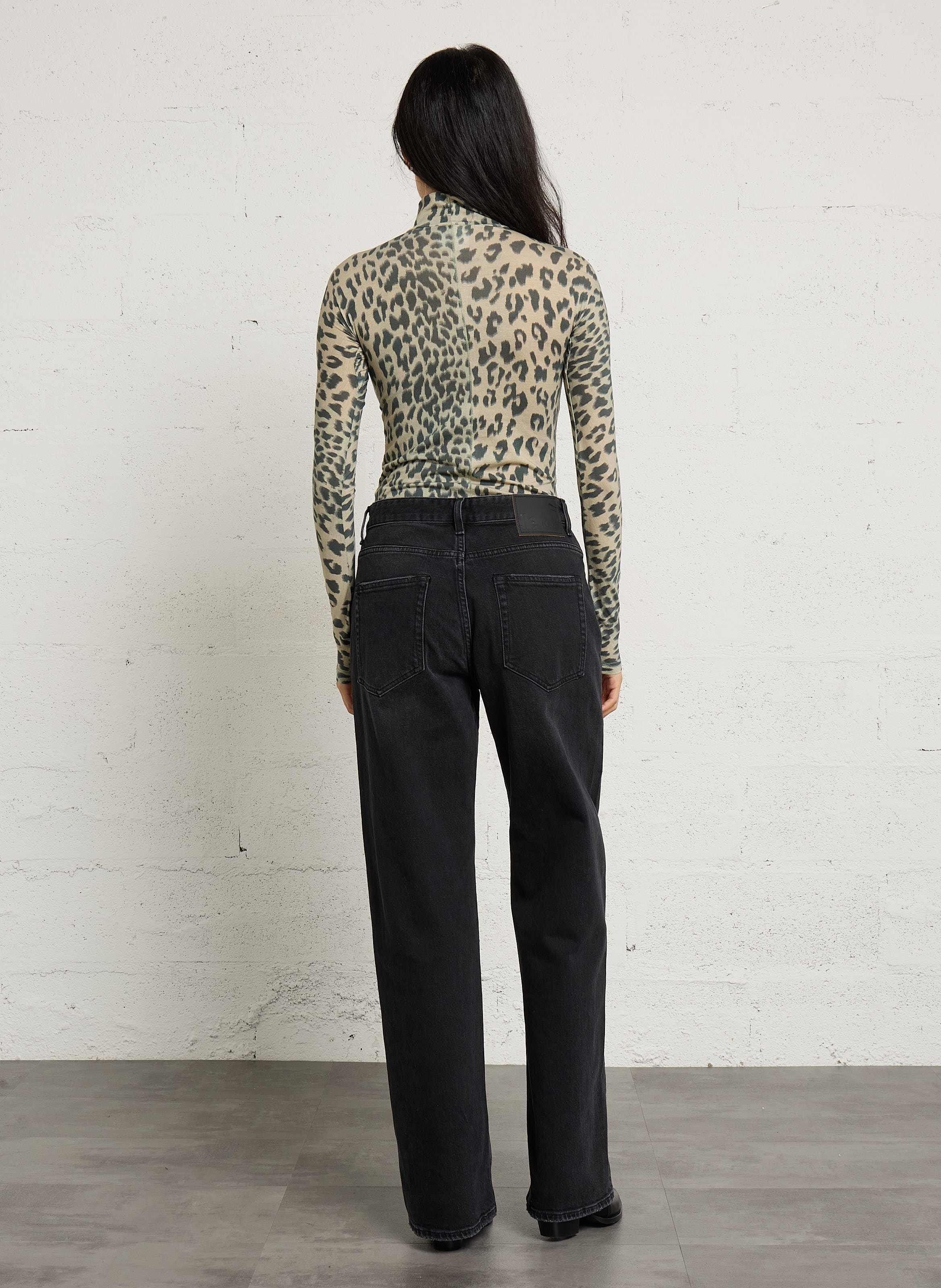 Straight-fit jeans van katoenmix BELLEROSE Zwart