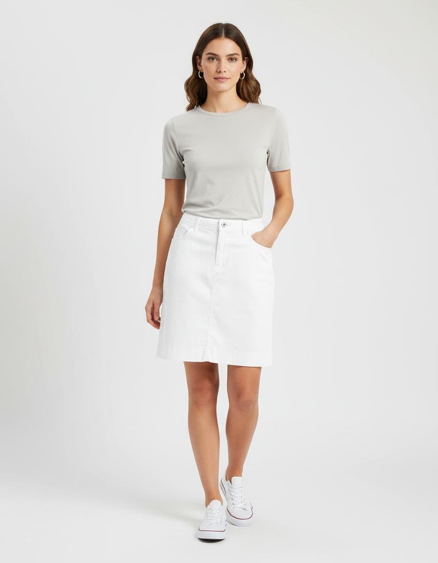 Short & midi skirt MONCLER - Seconde Main White