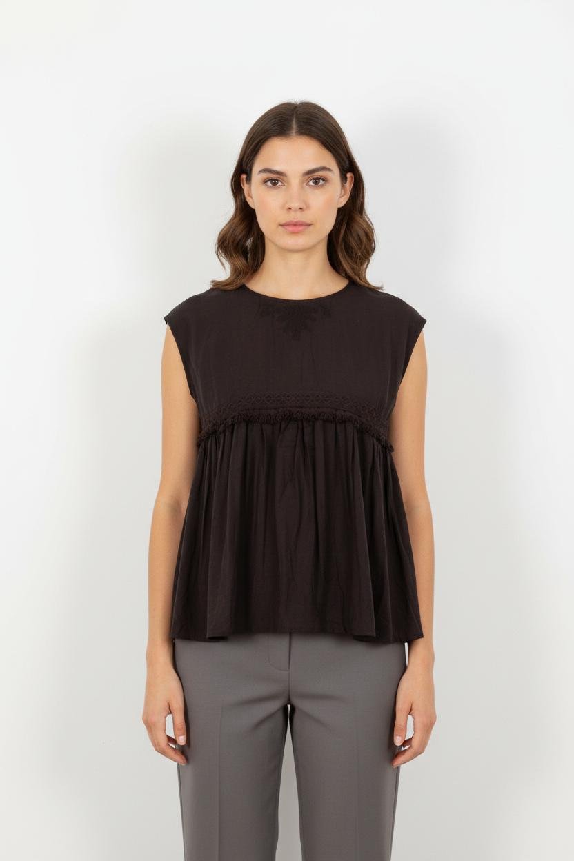 Top & tank top LOUISE MISHA - Seconde Main Black