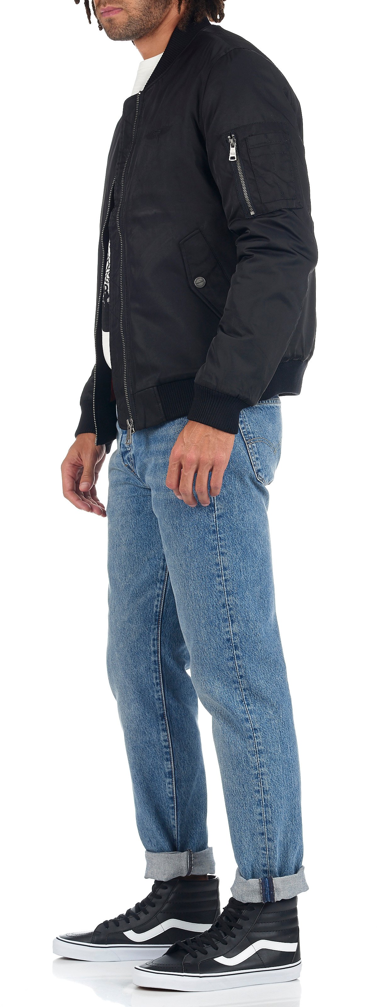 Bomber matelassé zippé BOMBERS ORIGINAL Noir