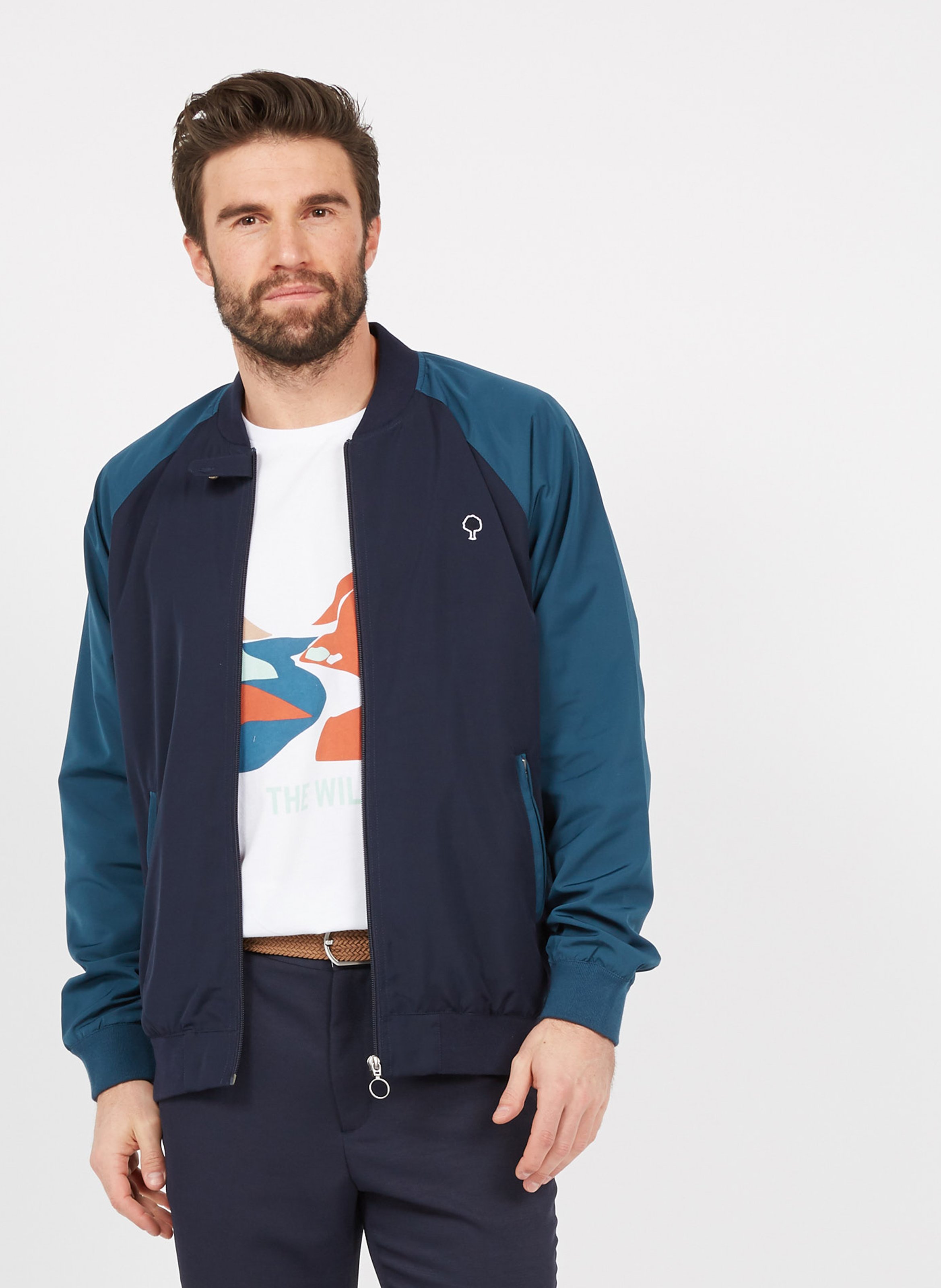 Ceinture tressée en toile FAGUO Marron