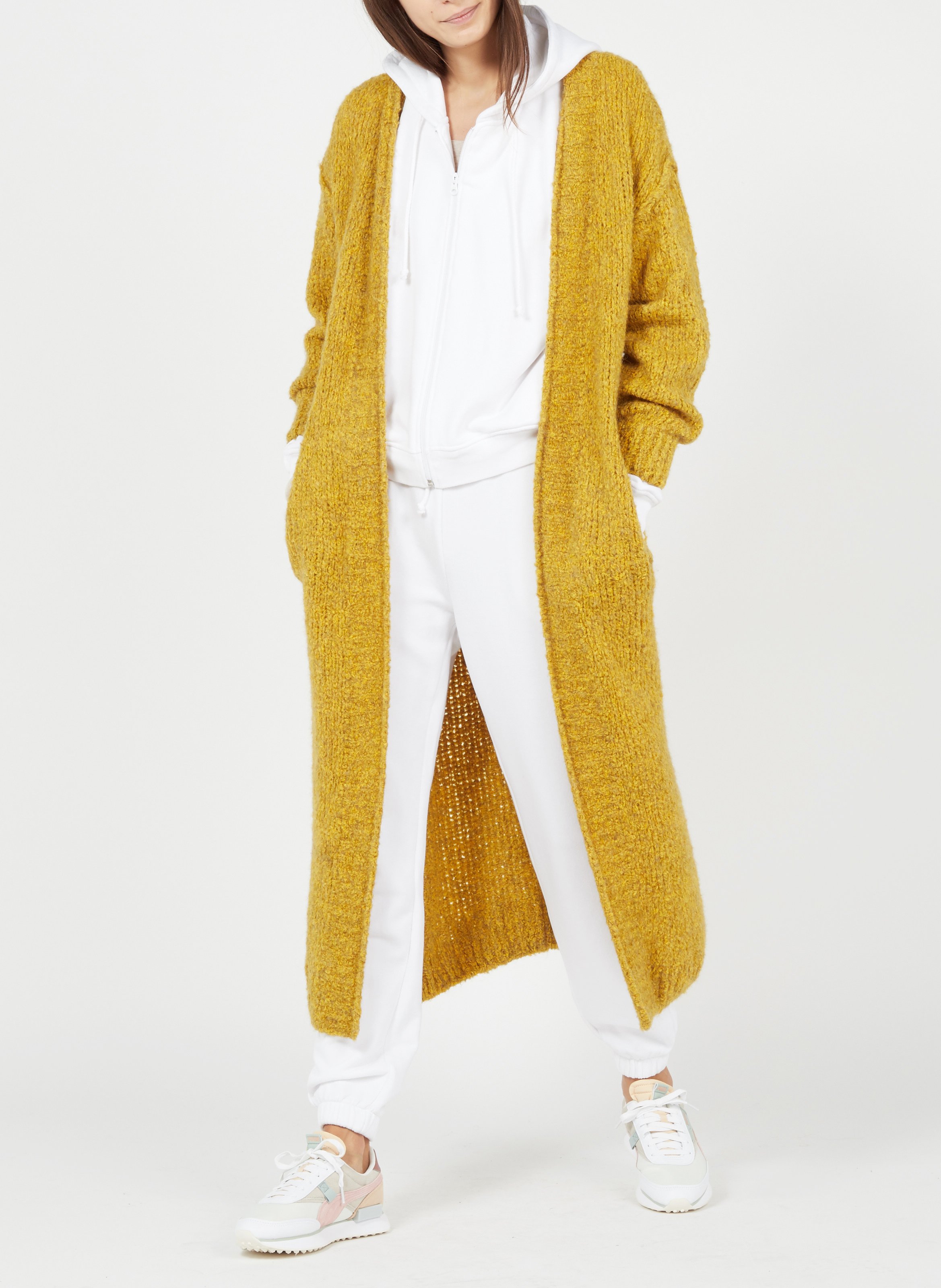 Tee-shirt moulant à col rond en coton AMERICAN VINTAGE Beige