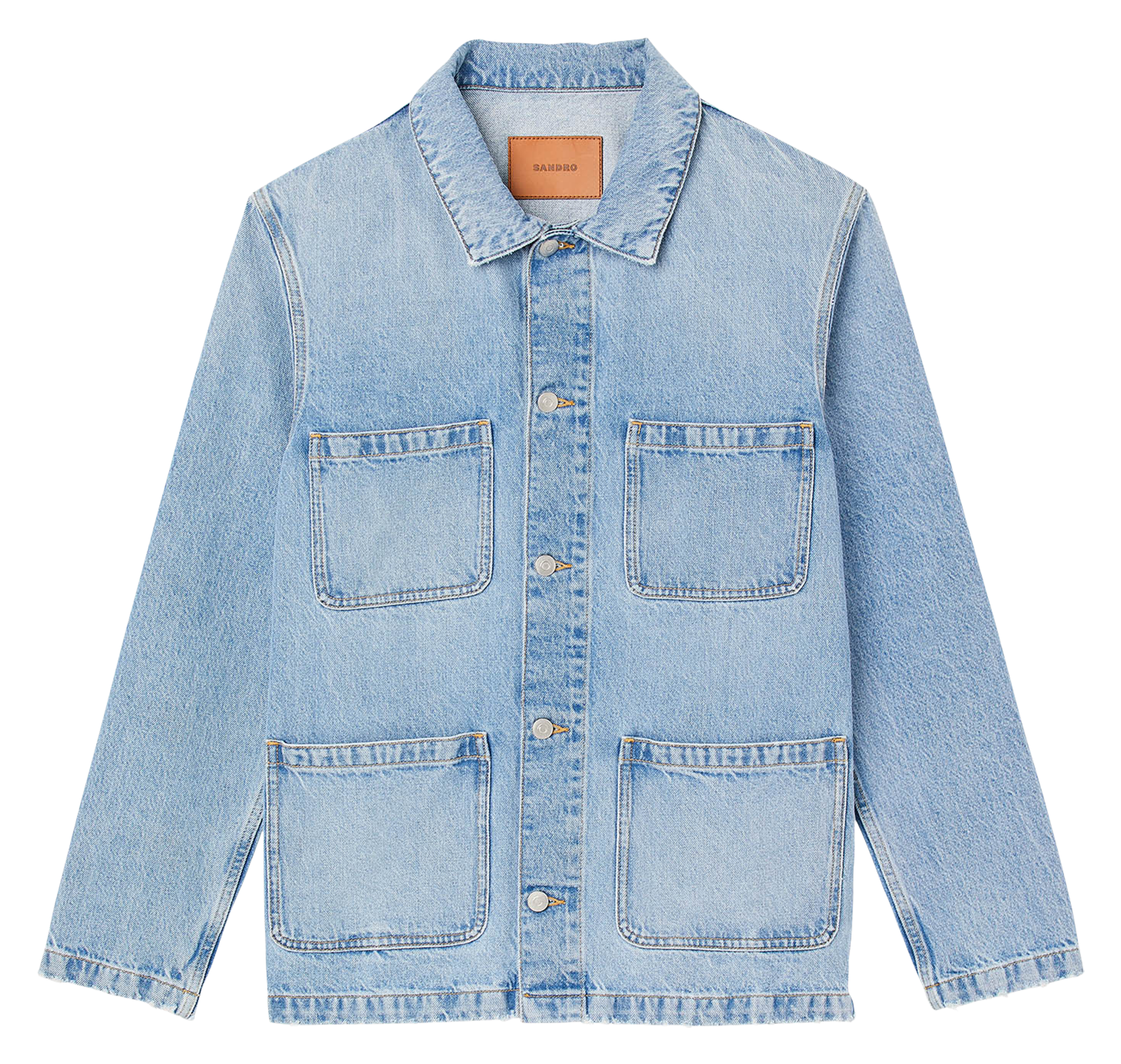 Cotton denim utility jacket BlueSANDRO