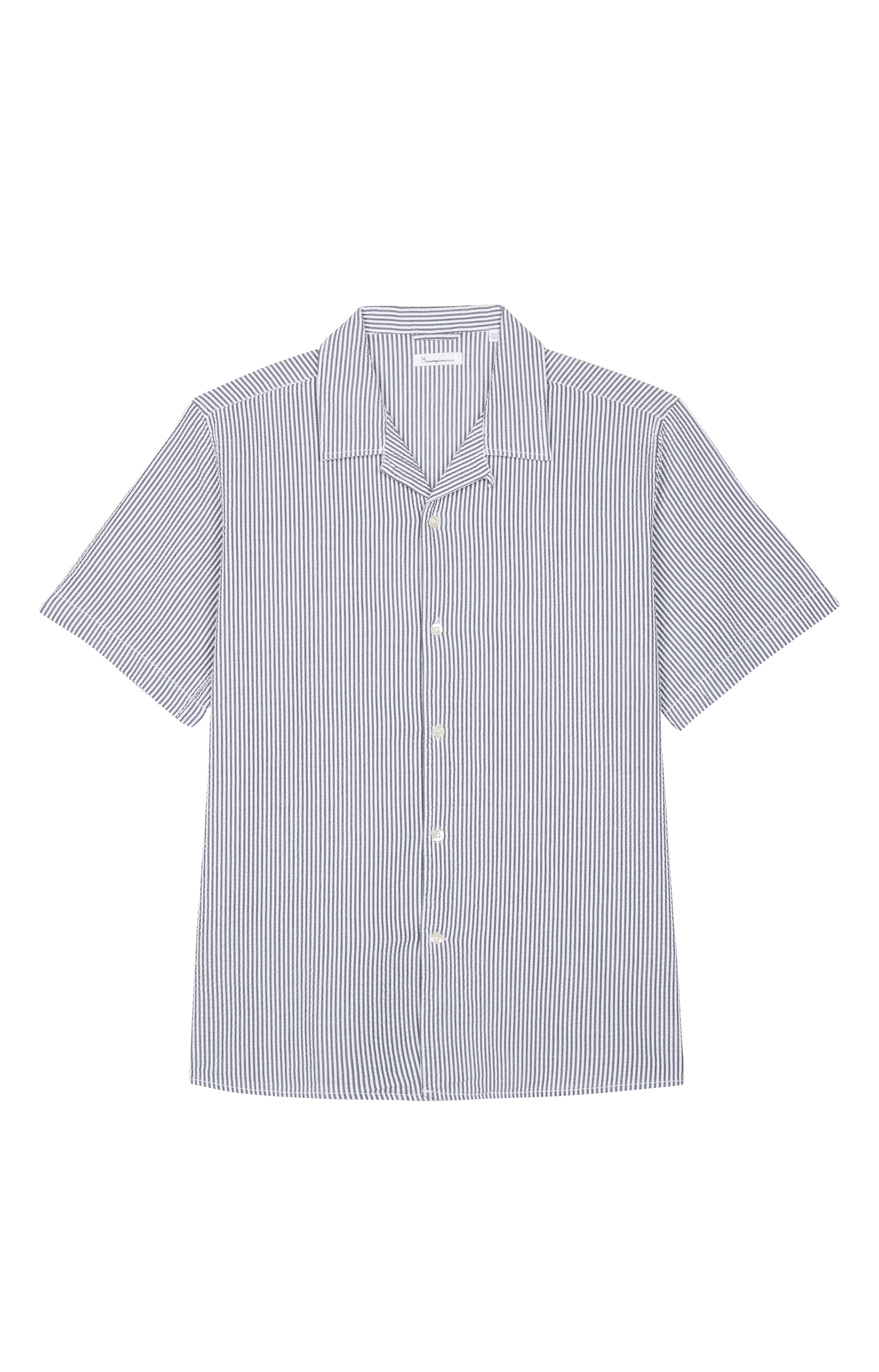 Chemise droite en coton biologique  KNOWLEDGE COTTON APPAREL Bleu