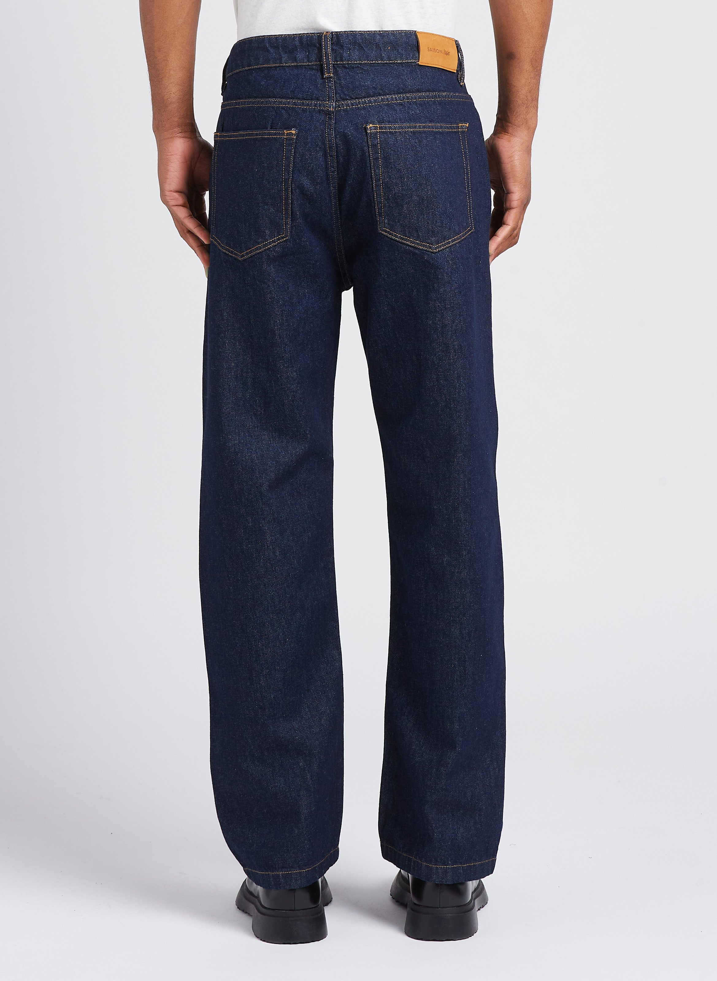 Straight-leg stretch cotton jeans SAISON 1865 Blue