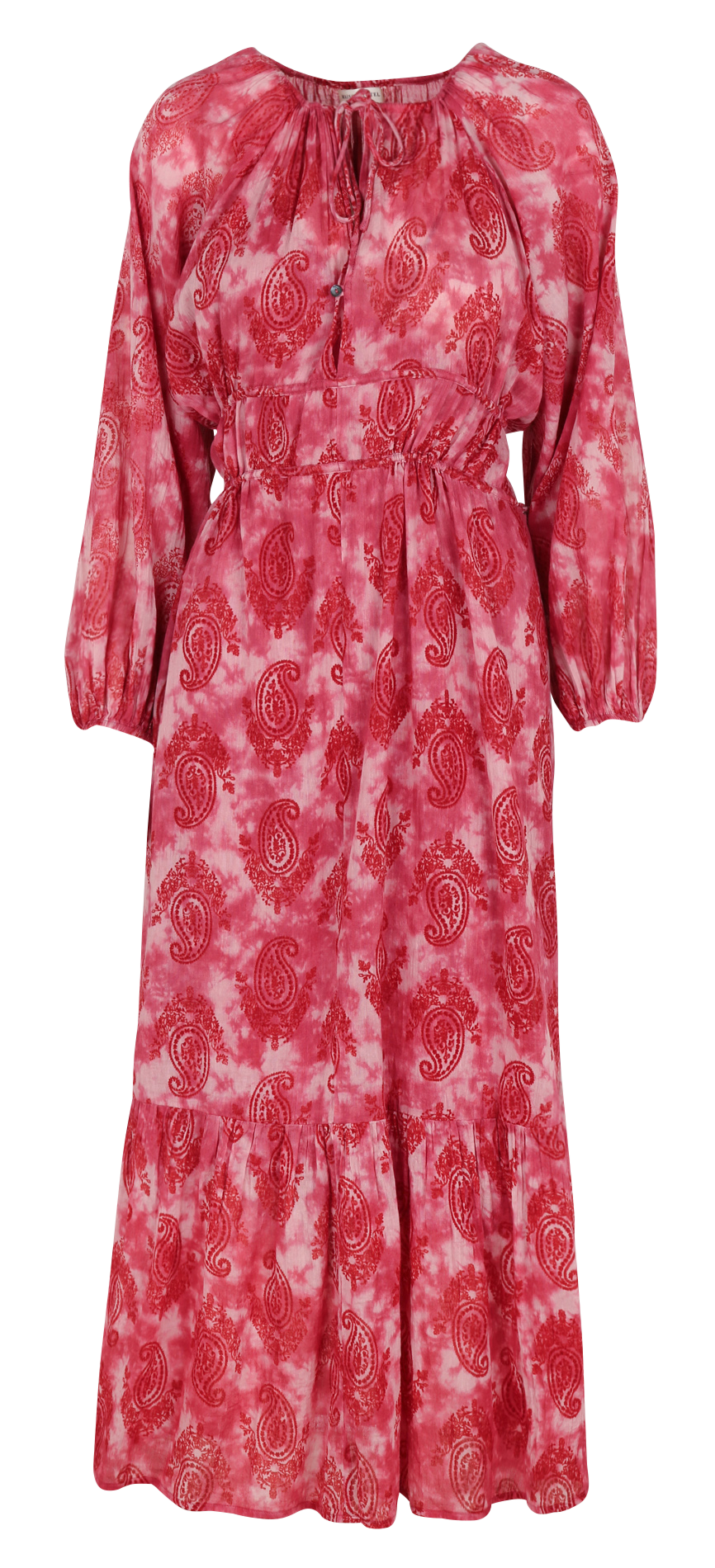 Robe ample imprimée en coton  MAISON HOTEL Rose