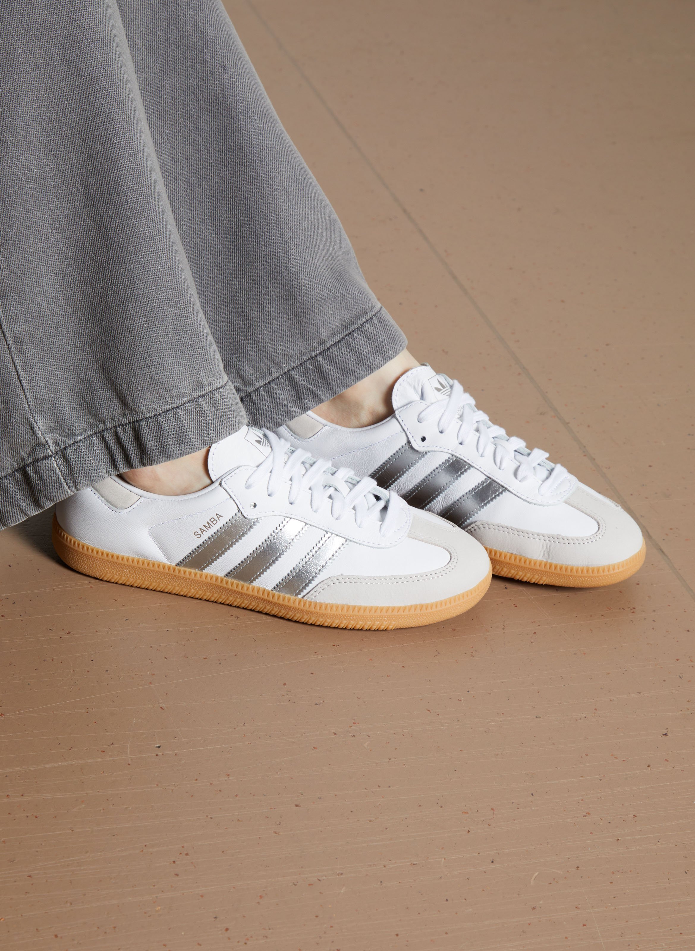 Leather dress shoes Ftwr white-Silver met-Grey one Adidas