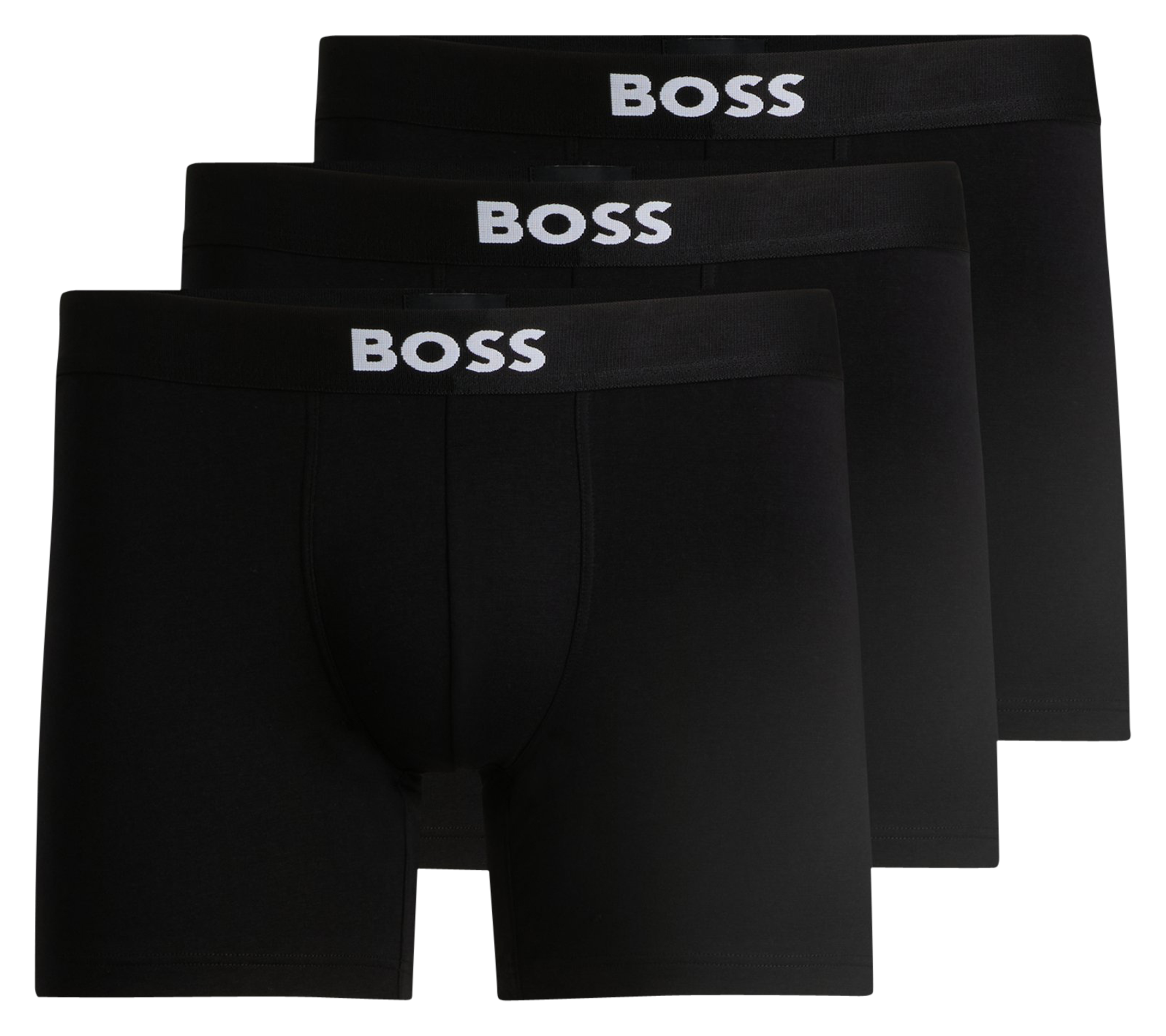 Pack of three cotton trunks BOSS