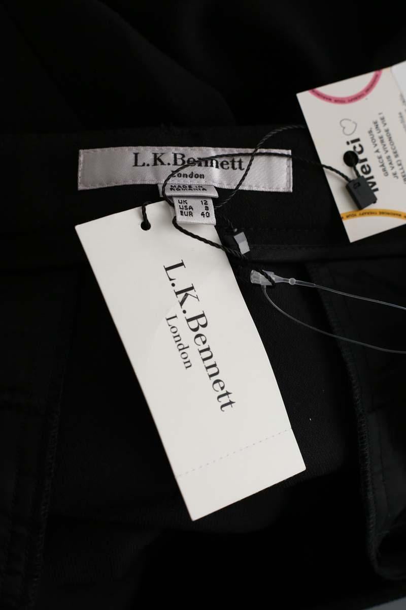 Black slim-fit pants LK BENNETT - Seconde Main Black