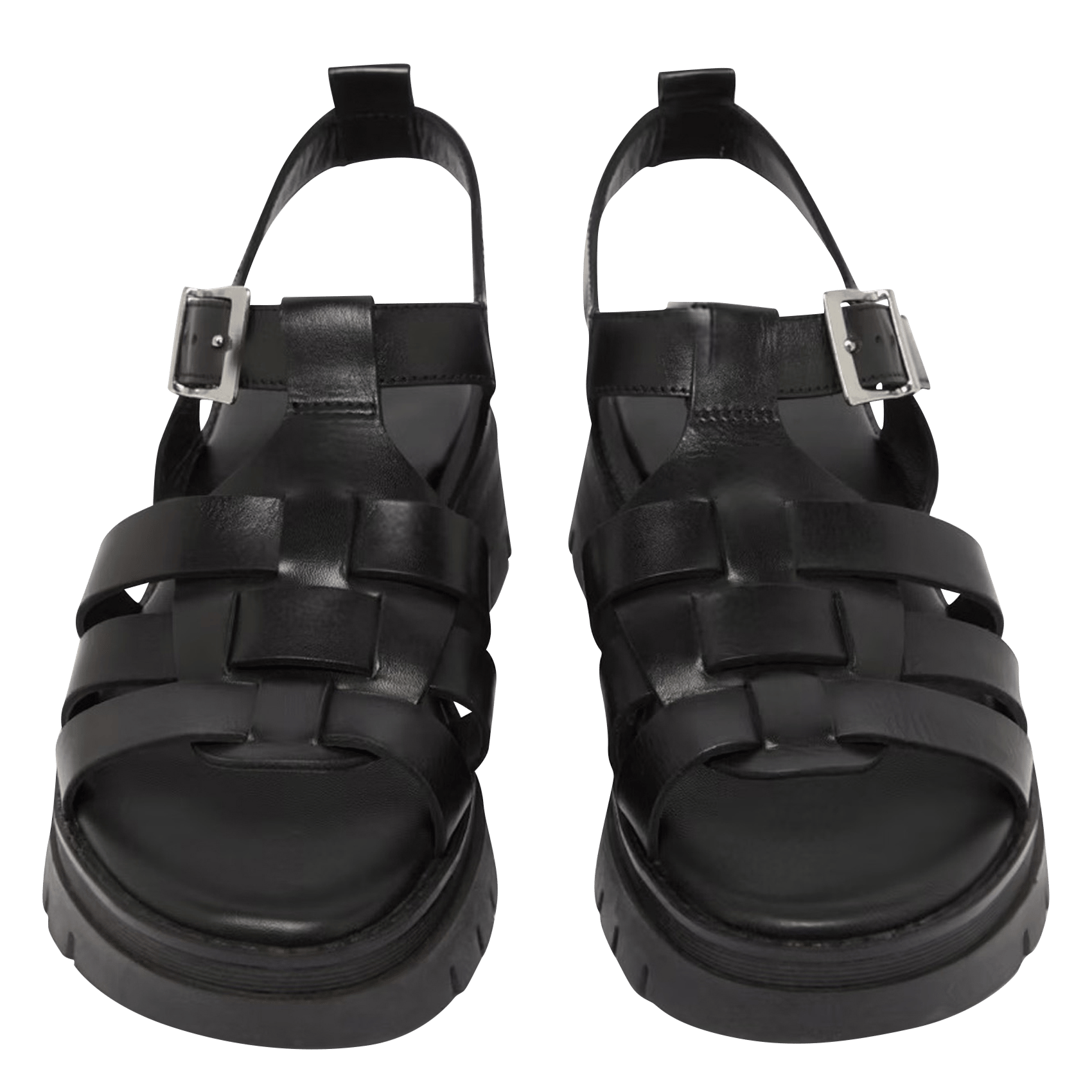 Sandales à talons en cuir JONAK Noir