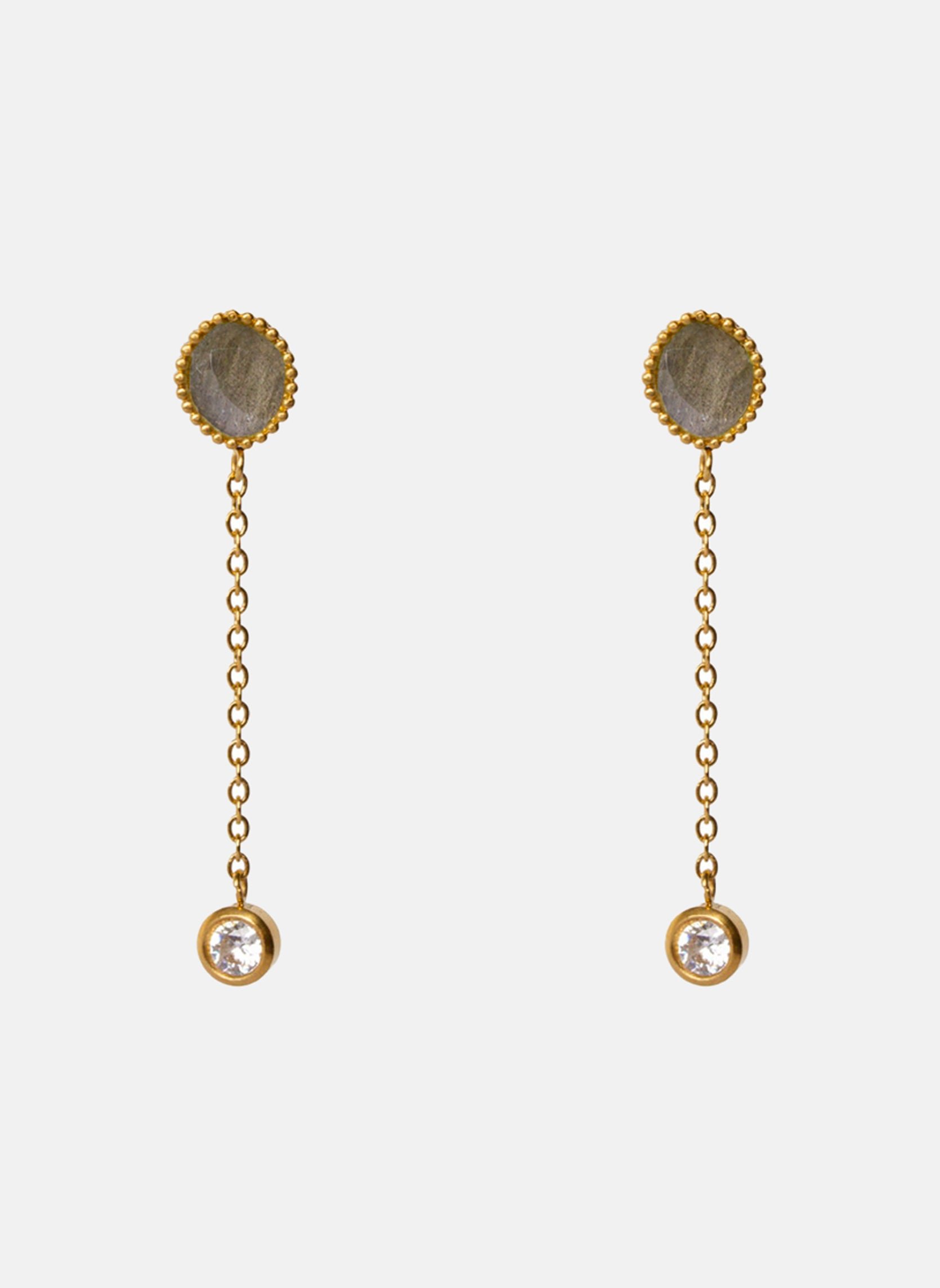 CLIO - Stainless steel earrings for pierced ears AEC Paris Grey