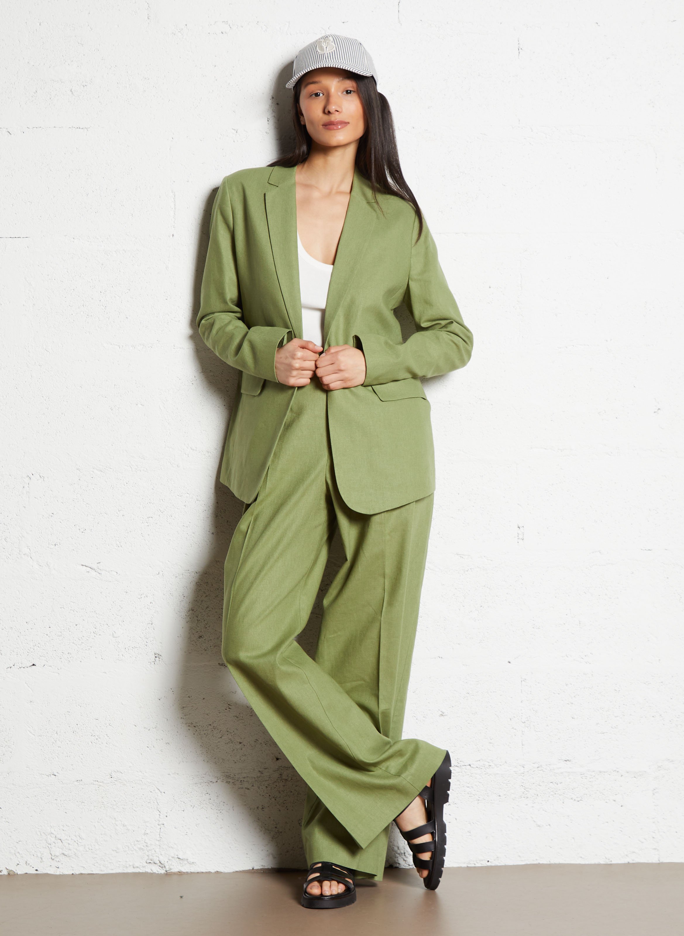 Tailleur La Redoute Femme Veste Veste Courte, Forme Boléro Blanc