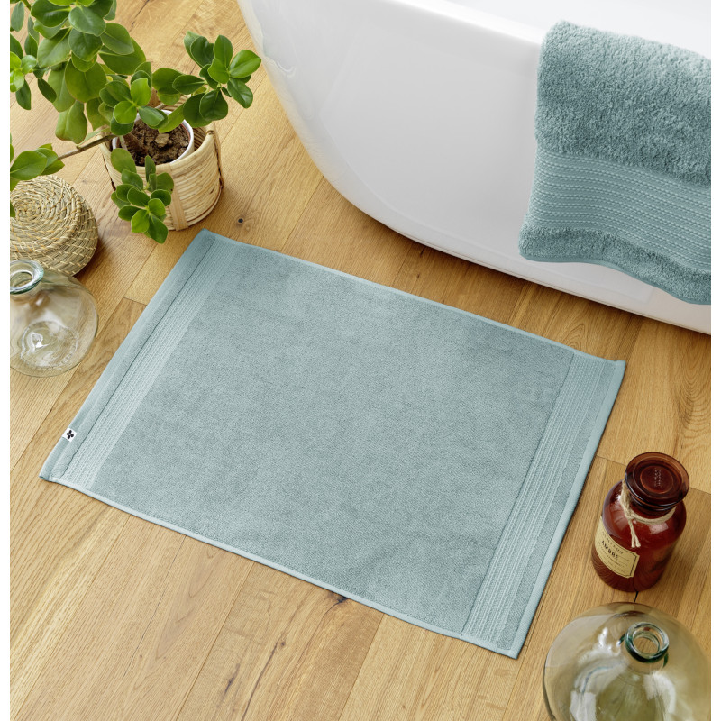 100% combed cotton bath mat L'EFFET PAPILLON