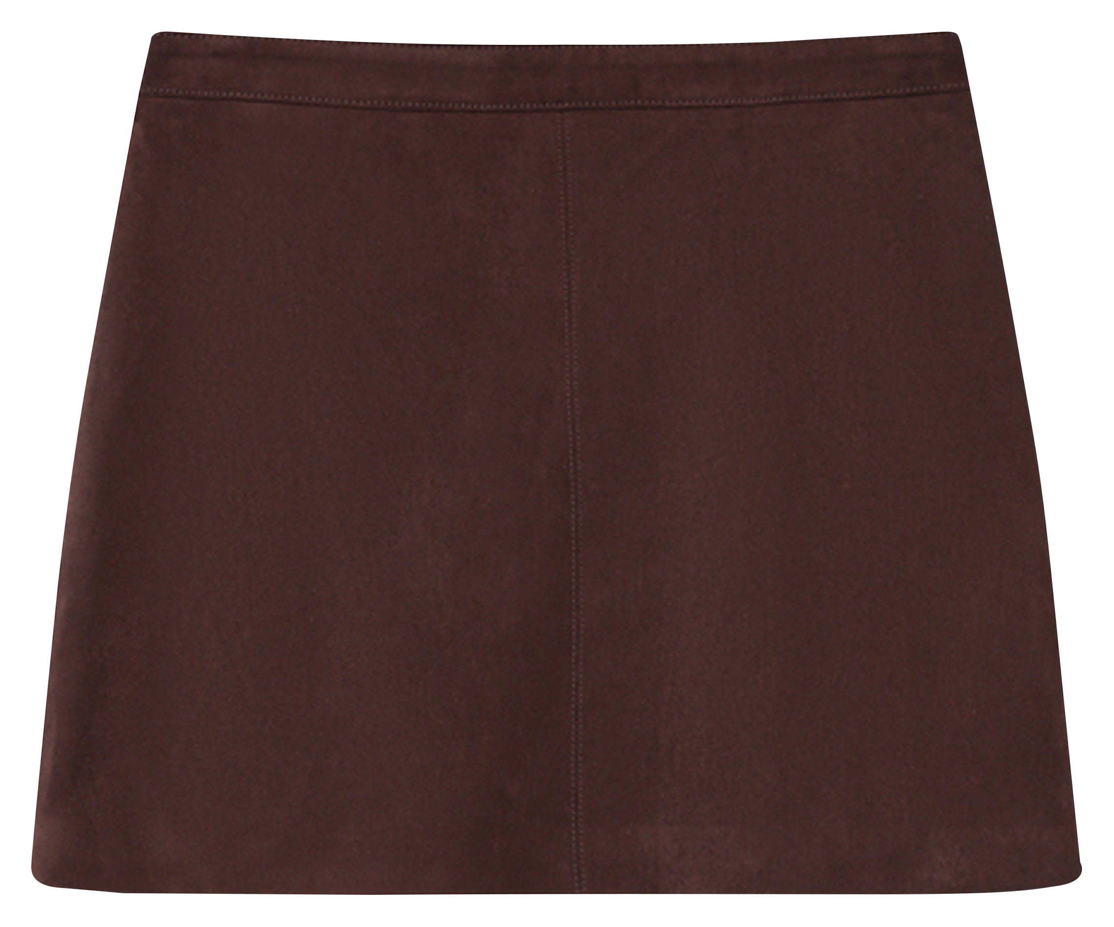 Jupe courte aspect suède GRACE ET MILA Marron