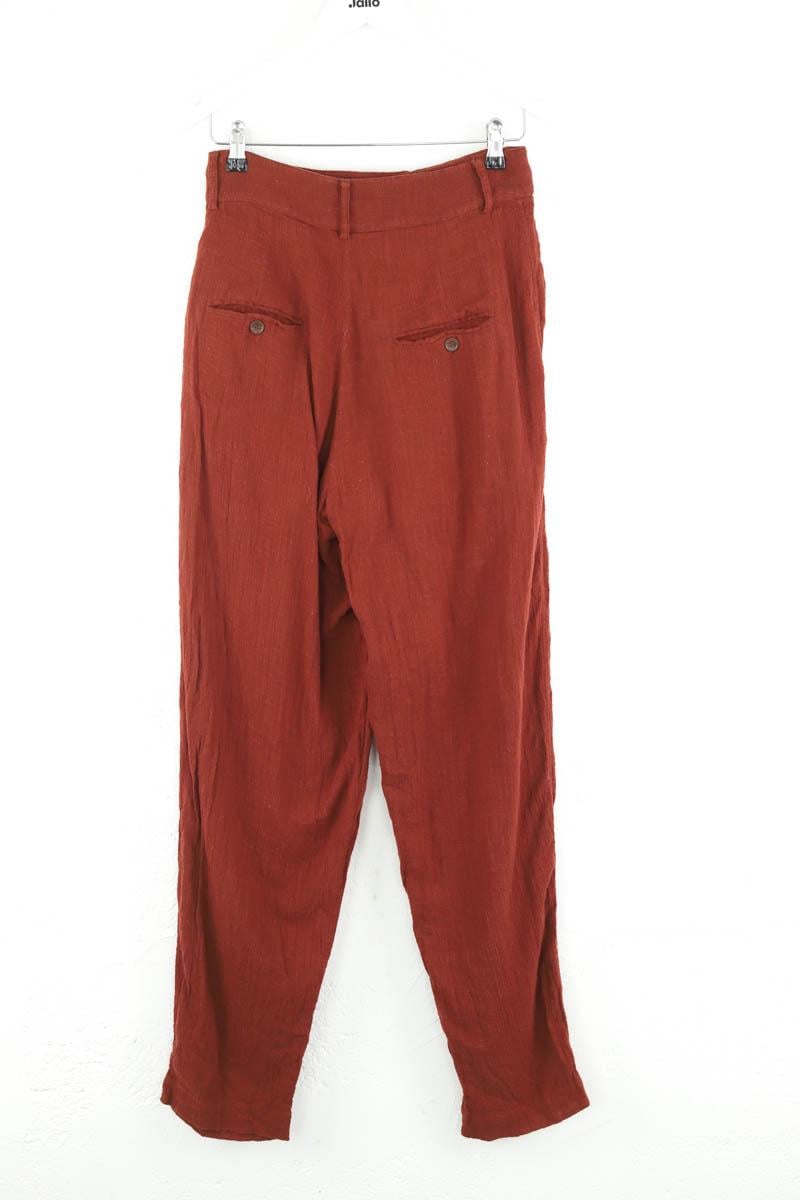 Slim-fit cotton cargo pants LAURENCE BRAS - Seconde Main Brown