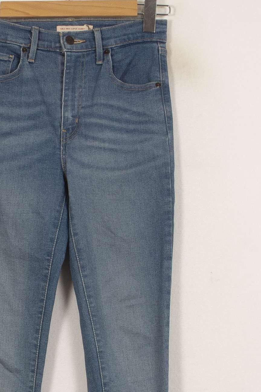 Cropped slim jeans with studs LEVI'S - Seconde main Blue