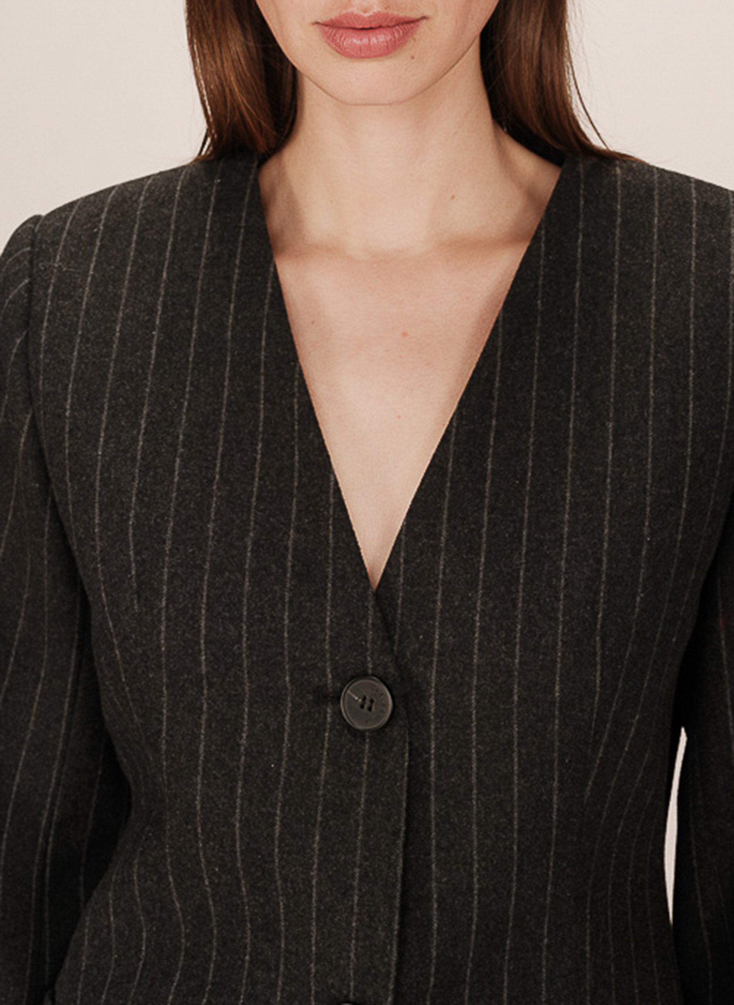 Striped suit jacket GRACE ET MILA Black