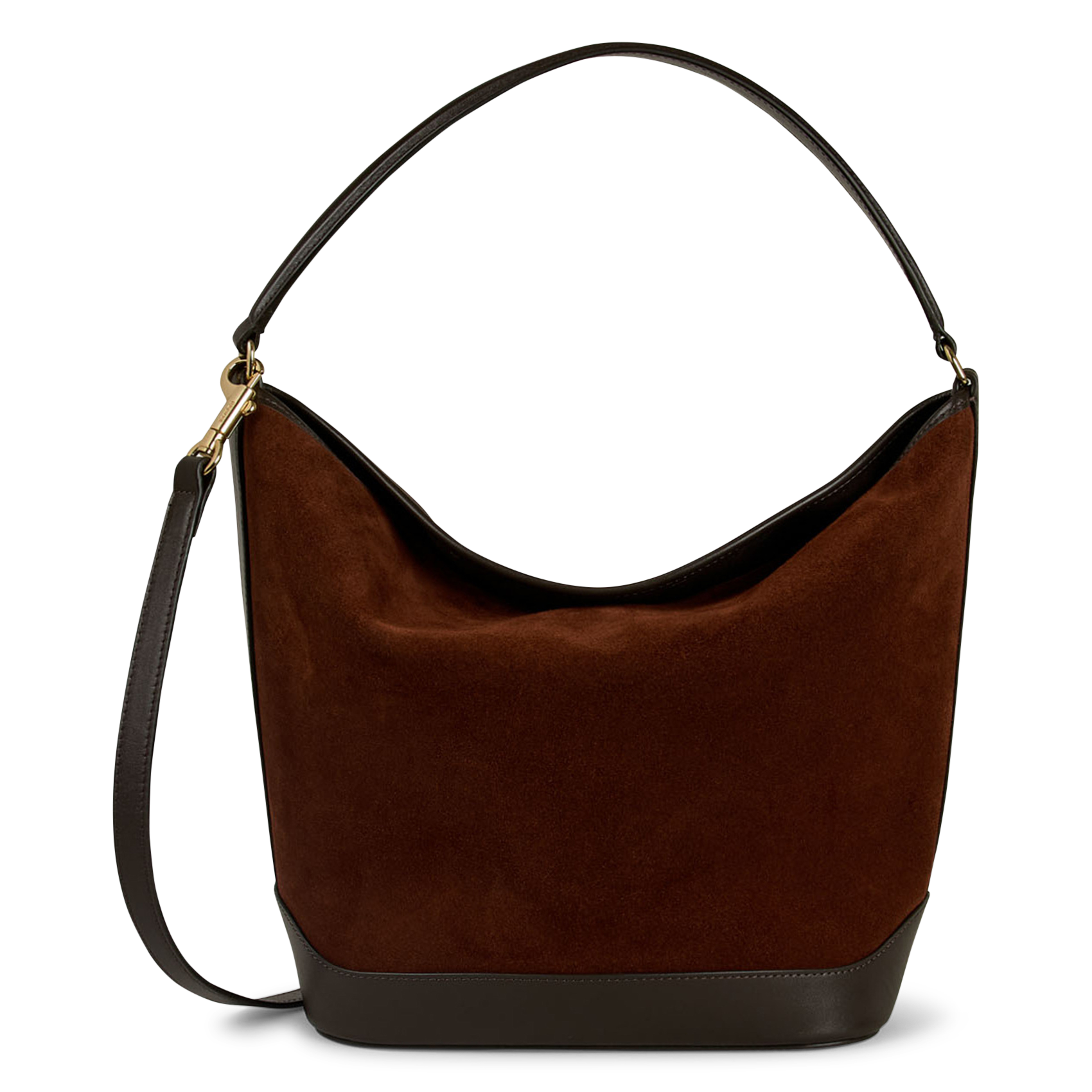 Sac bandoulière en cuir SANDRO Marron