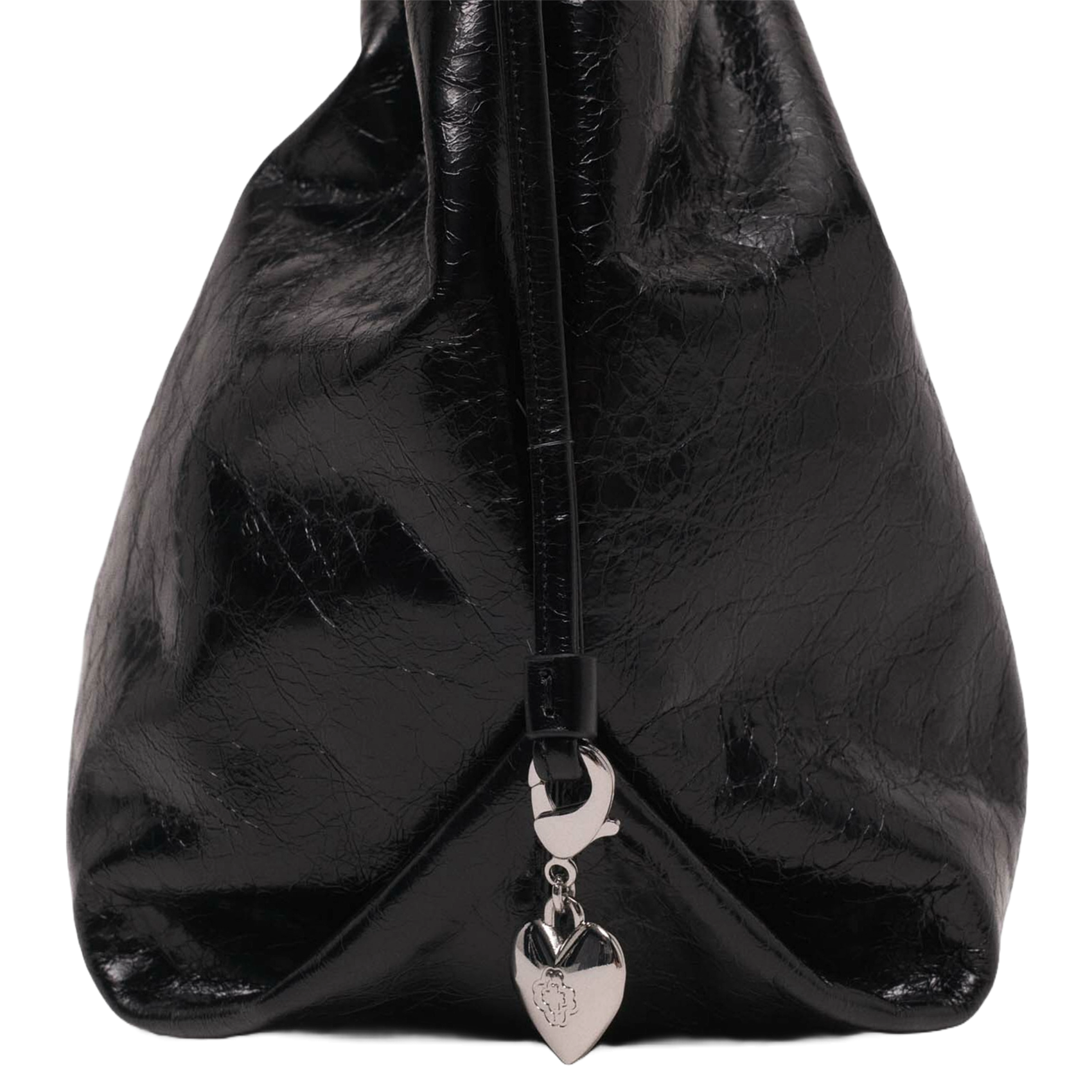 Sac porté épaule en cuir MAJE Noir