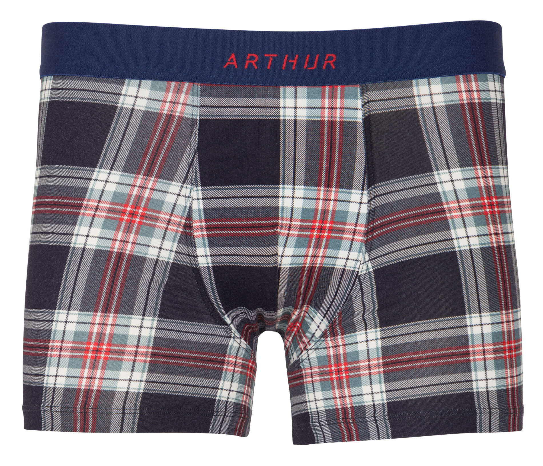 Boxer à carreaux  ARTHUR Bleu