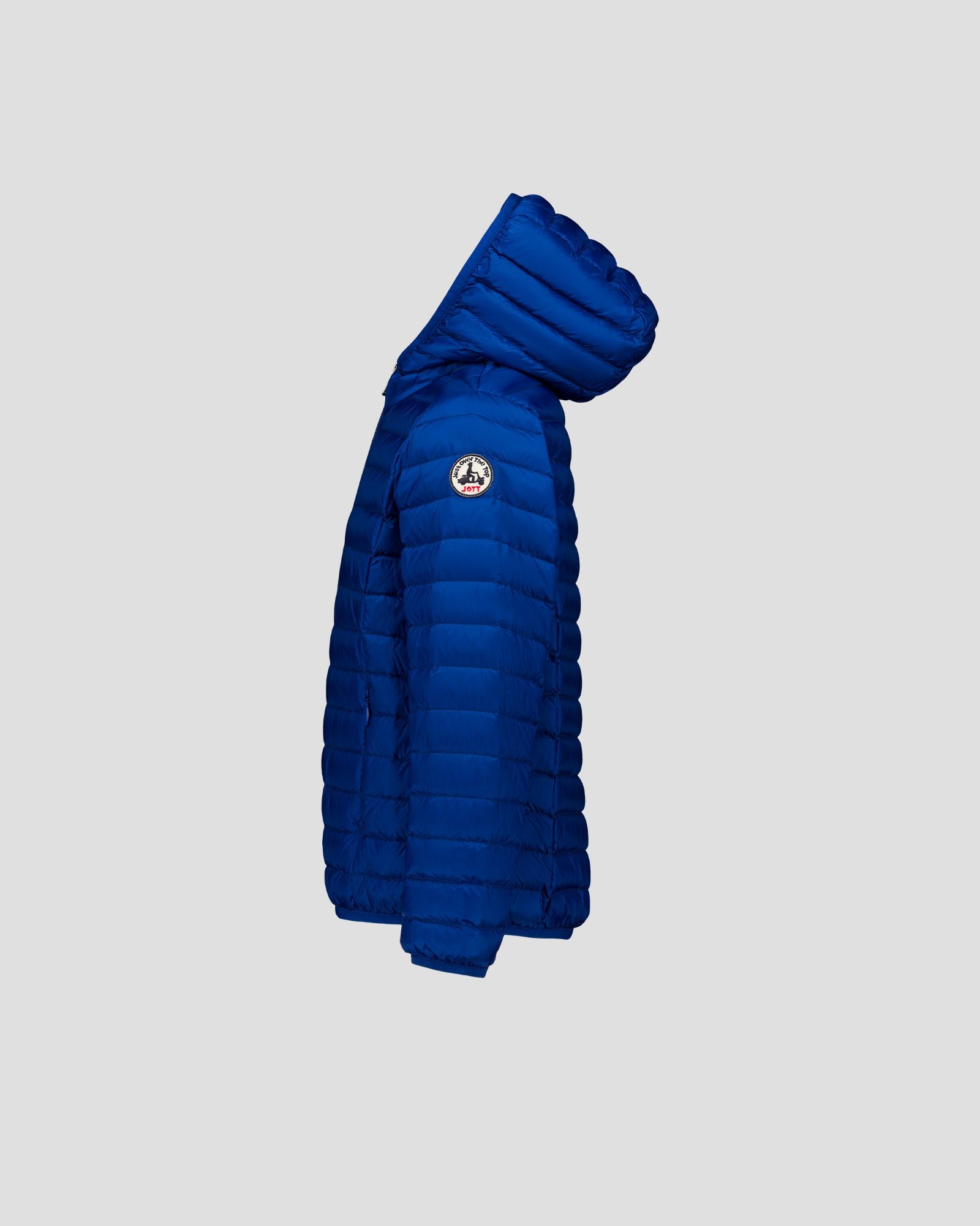 Hugo lightweight hooded child's puffer coat JOTT Blue