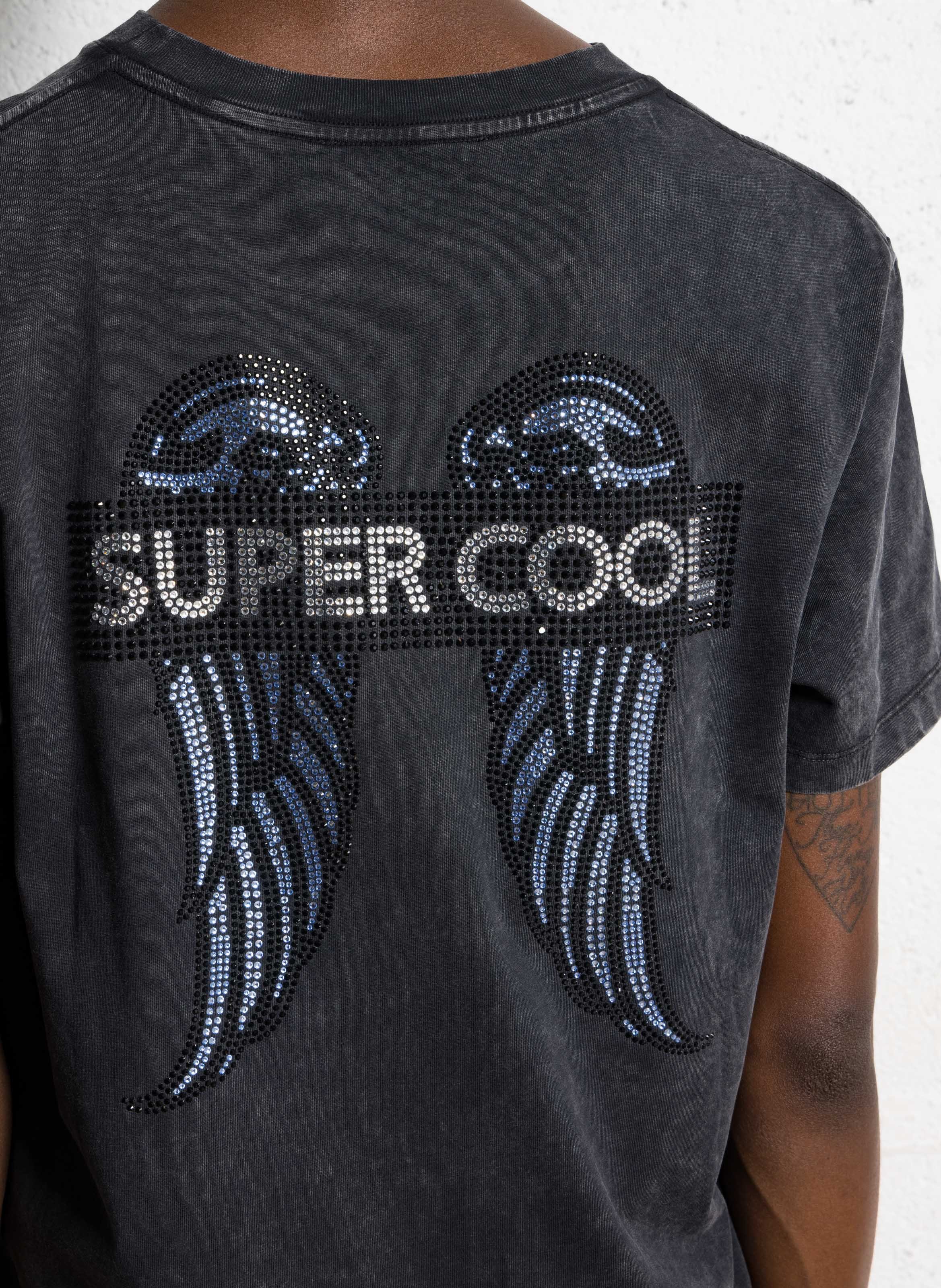 Recht, katoenen T-shirt BERENICE Grijs