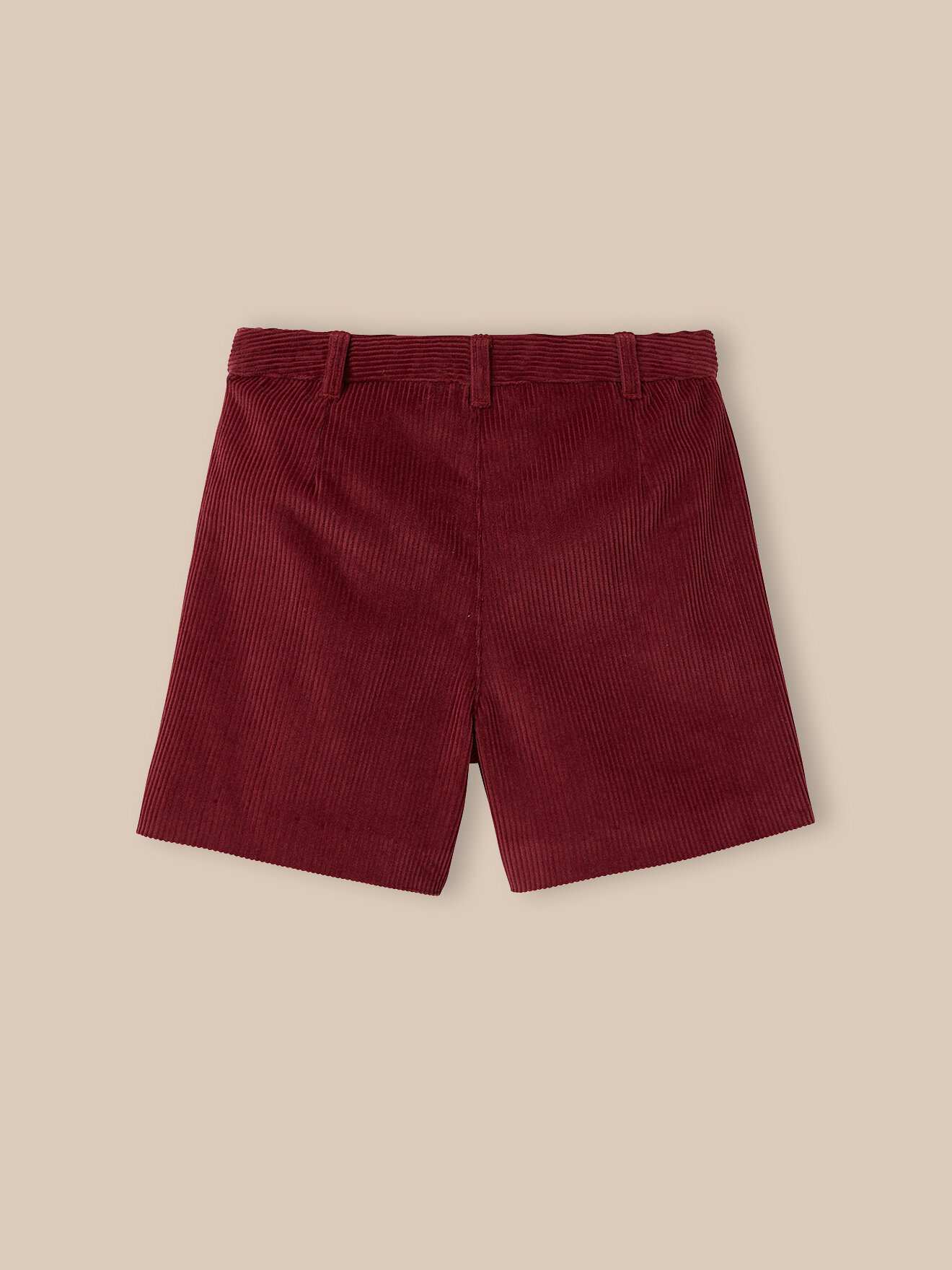 High-waisted velvet shorts CYRILLUS Pink