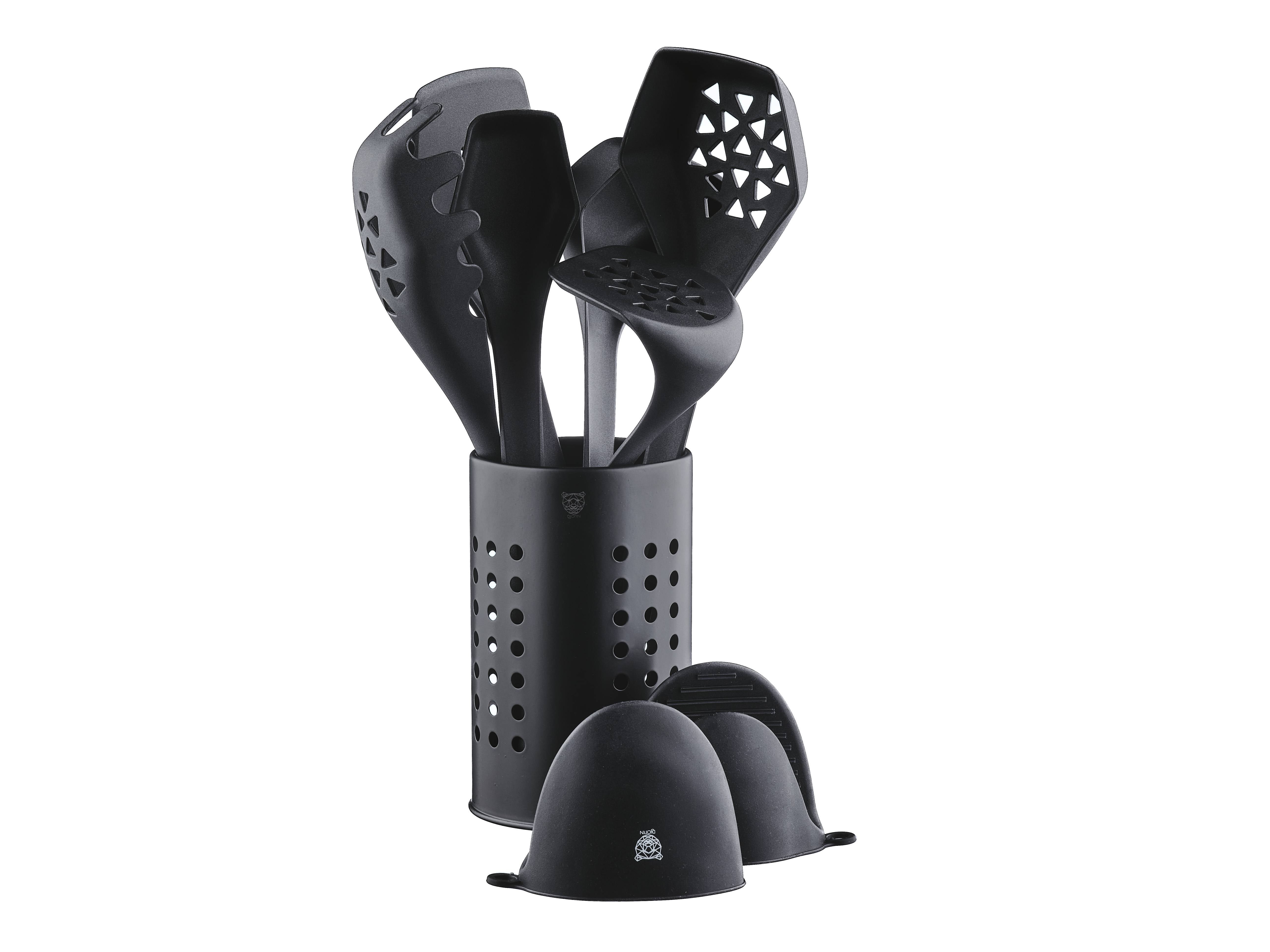 Jesper Thermoplastic Kitchen Utensil Set - 9 pieces BJORN Black