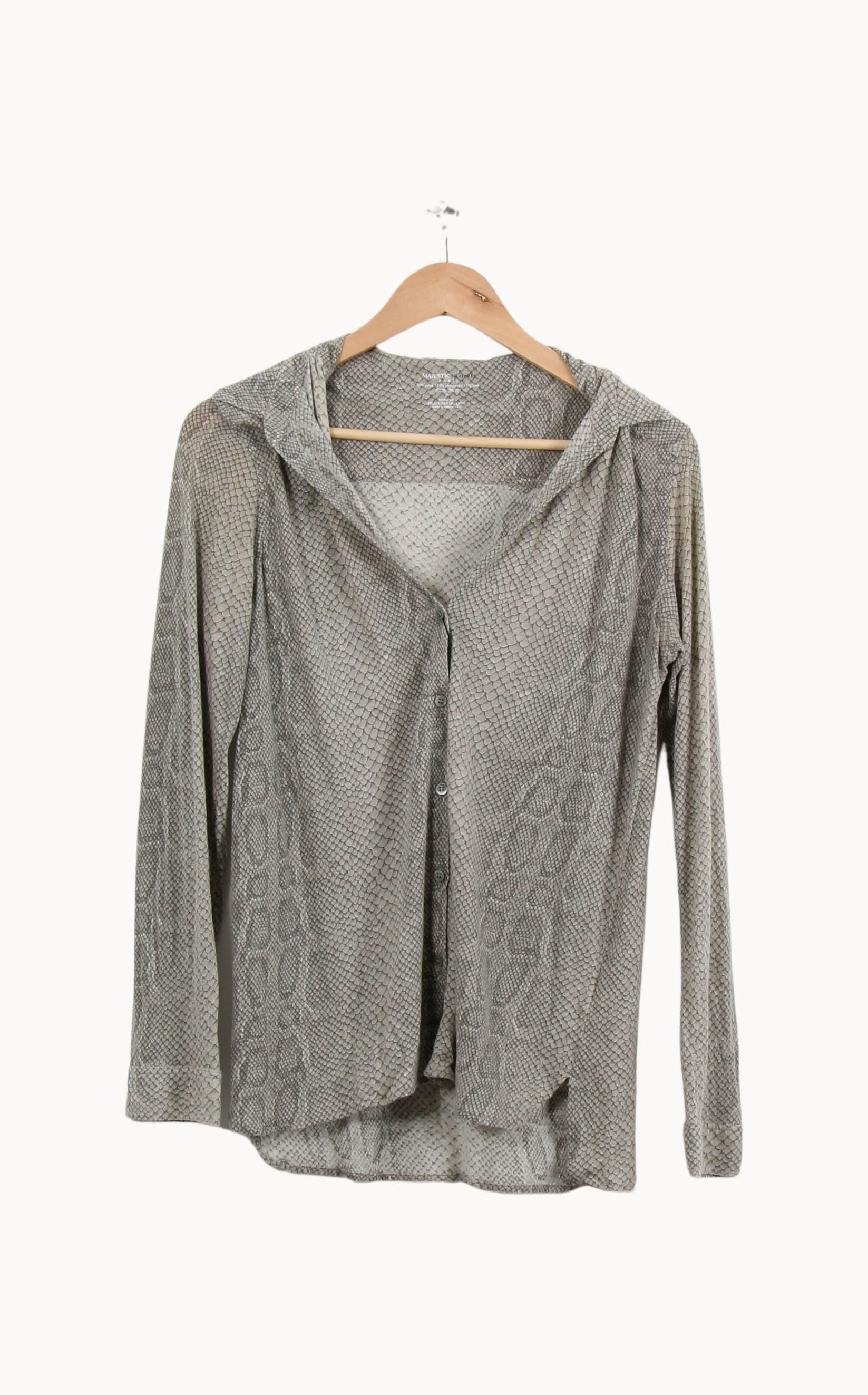 Shirt MAJESTIC FILATURES - SECONDE MAIN Grey