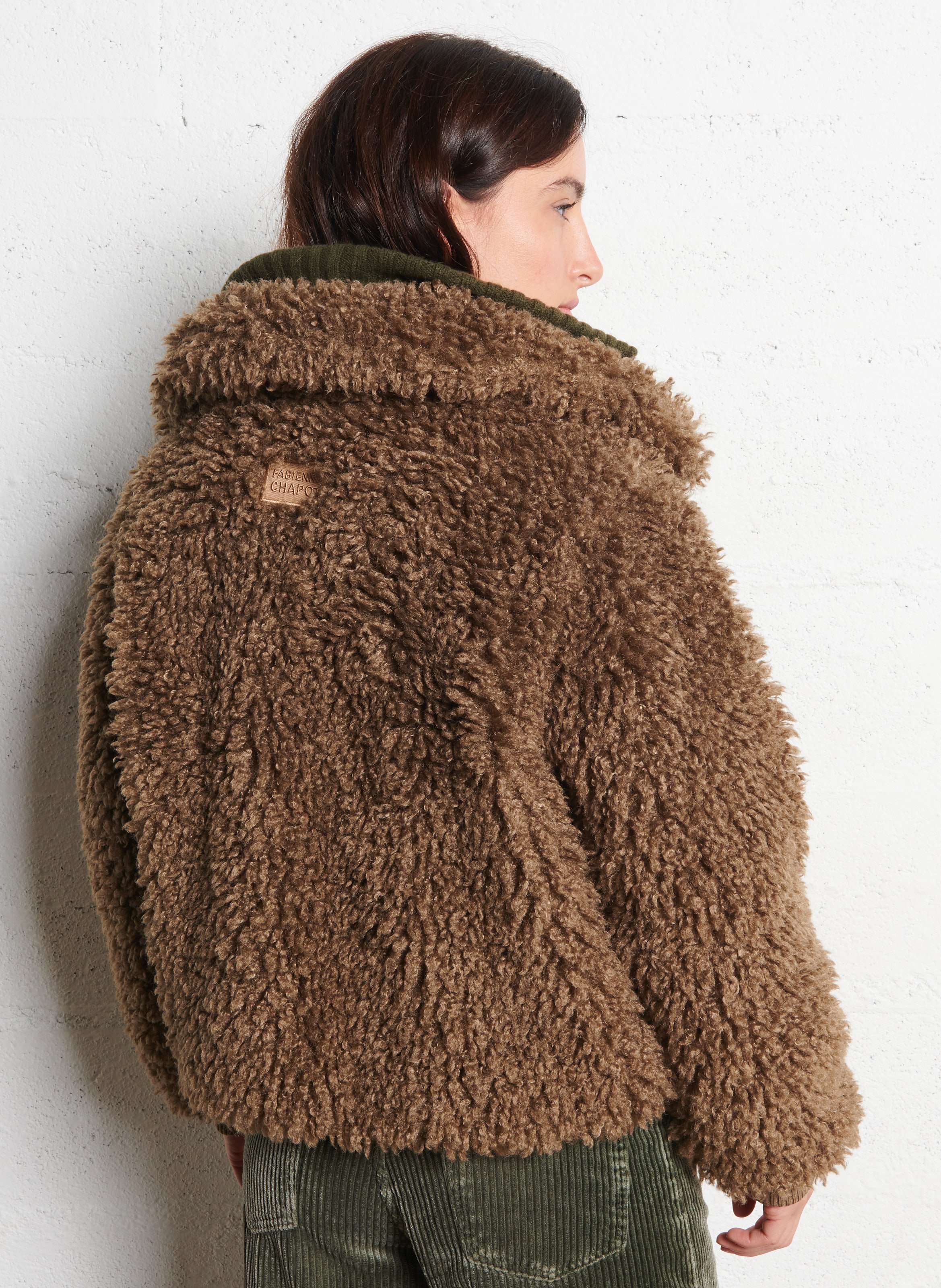 Gevoerd jack met klassieke kraag FABIENNE CHAPOT Bruin