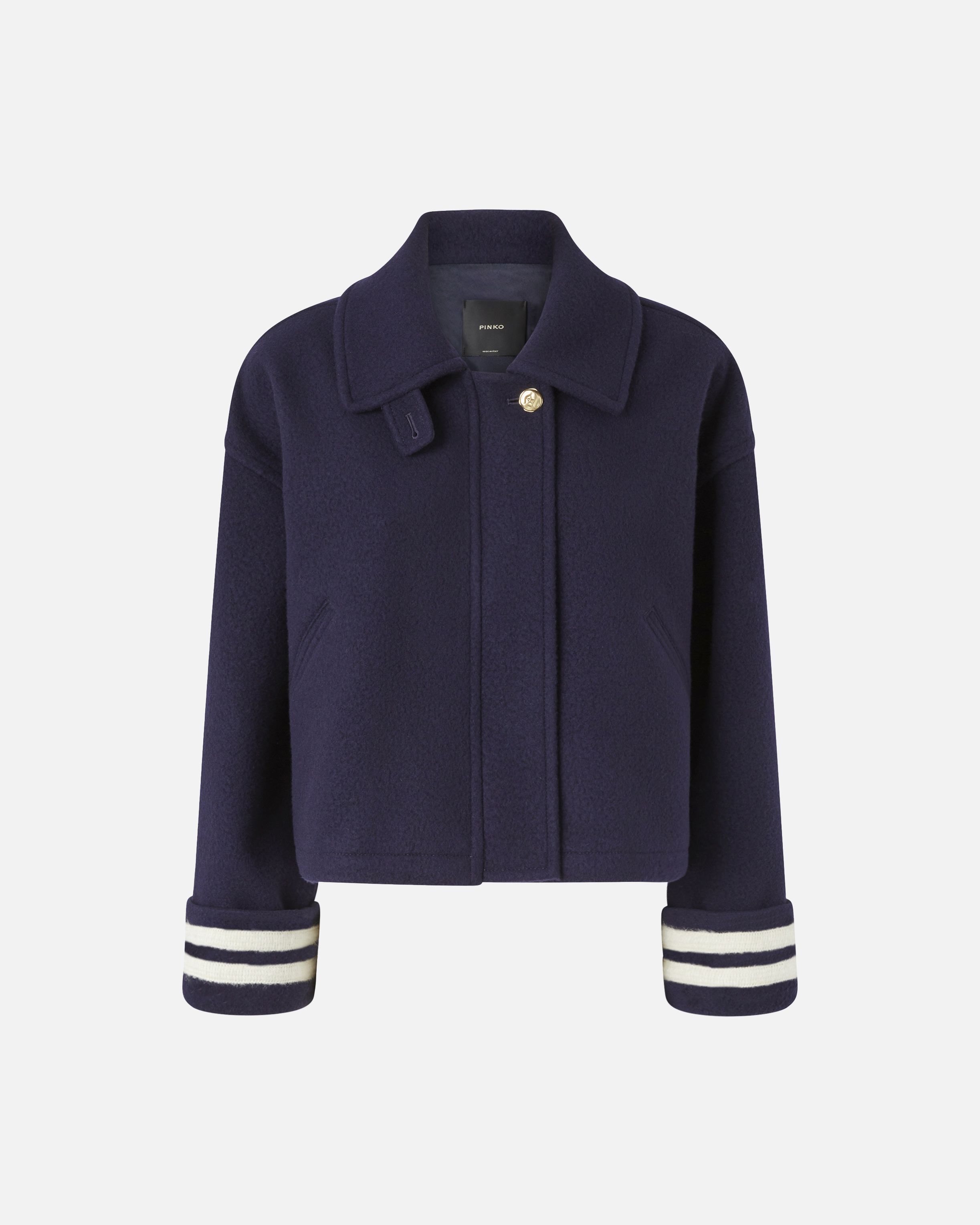 Short wool coat PINKO Blue