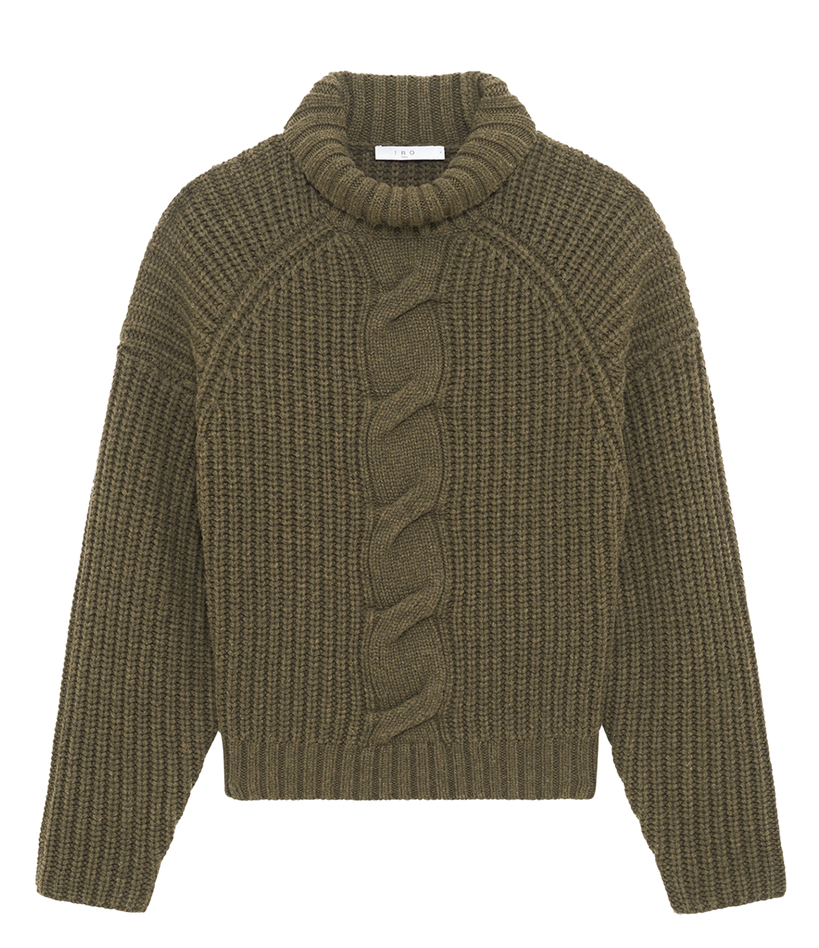 Pull ample tressé en laine mélangée IRO Kaki