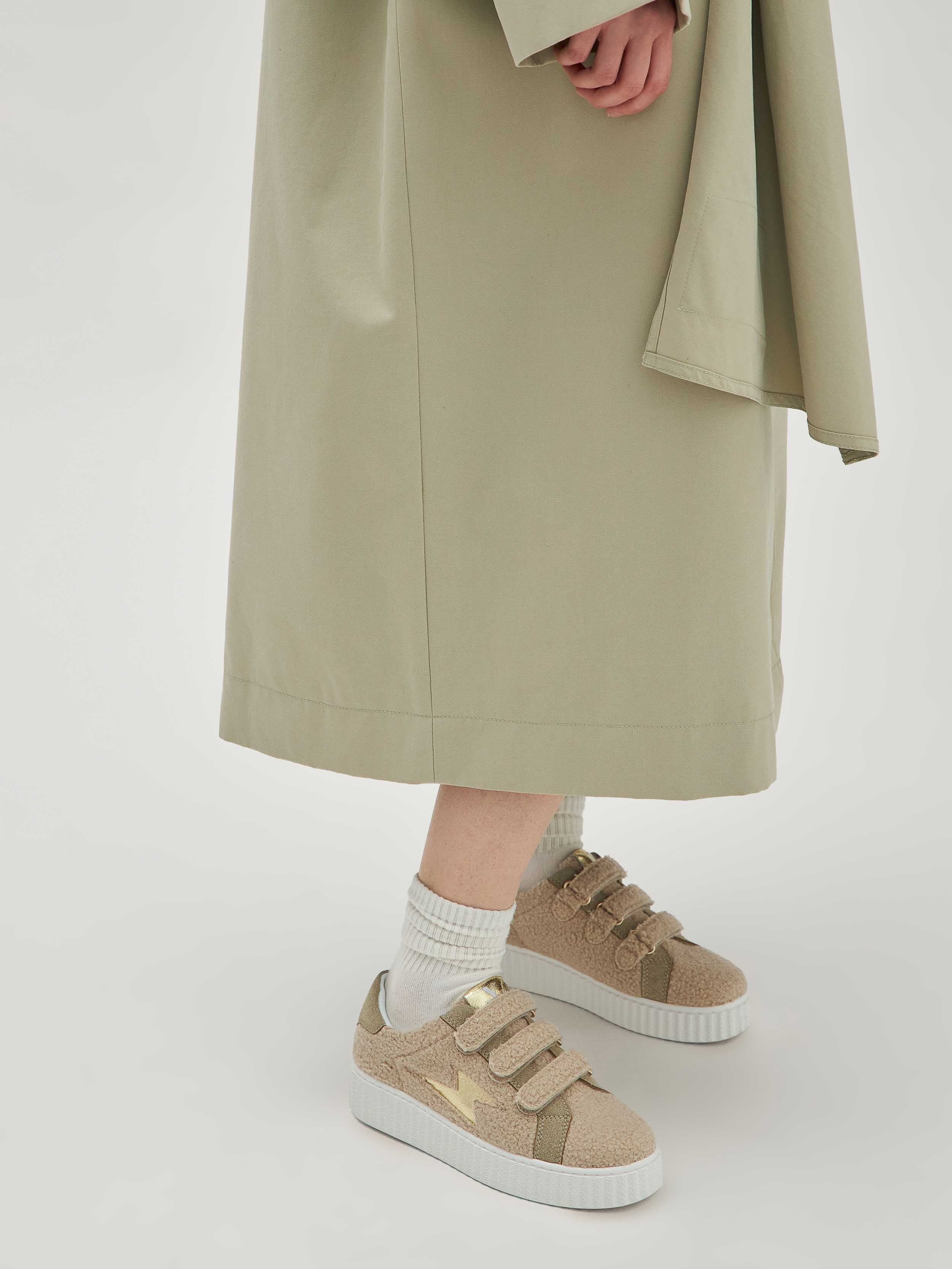 Baskets basses en sherpa VANESSA WU Beige