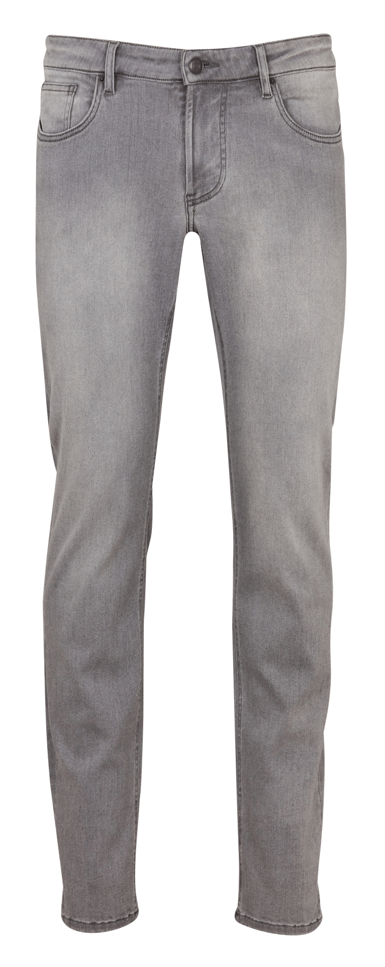 Schmale Stretch-Jeans uni IKKS Grau