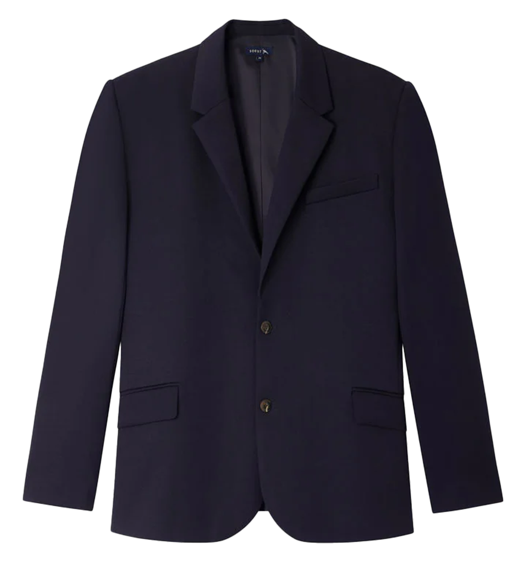Blazer met een effen rechte snit SOEUR Blauw