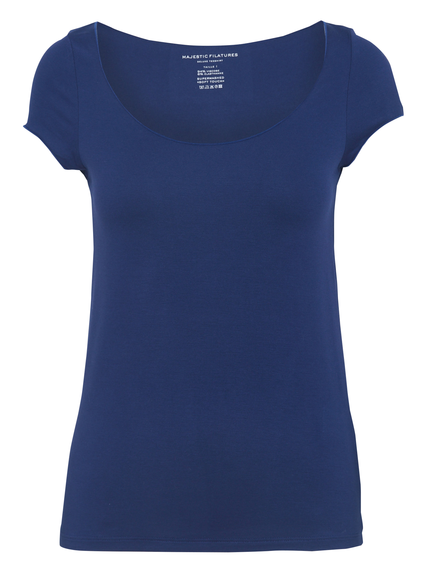 Tee-shirt straight fit short sleeves mottled MAJESTIC FILATURES