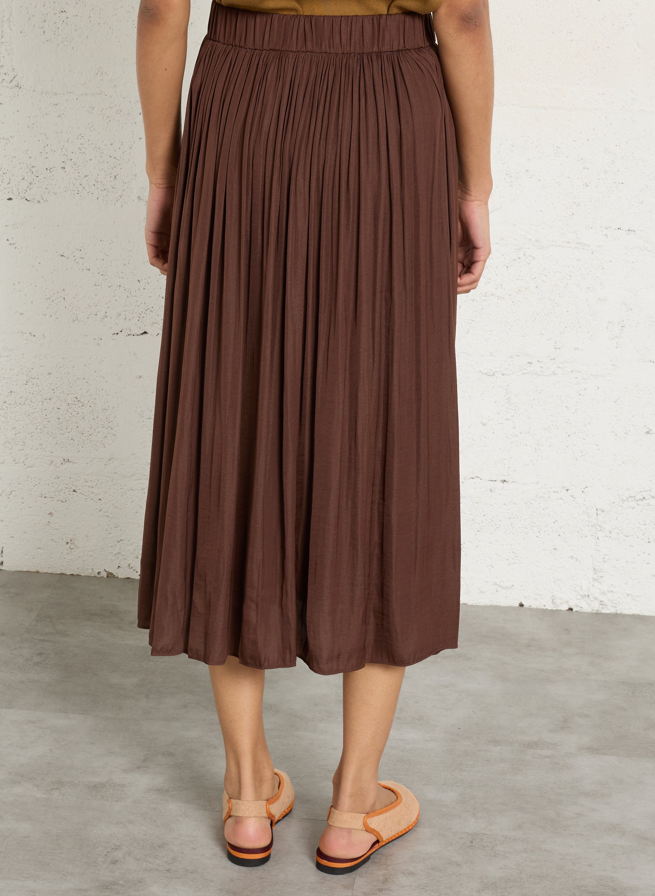 Midi skirt MAISON 123 Brown